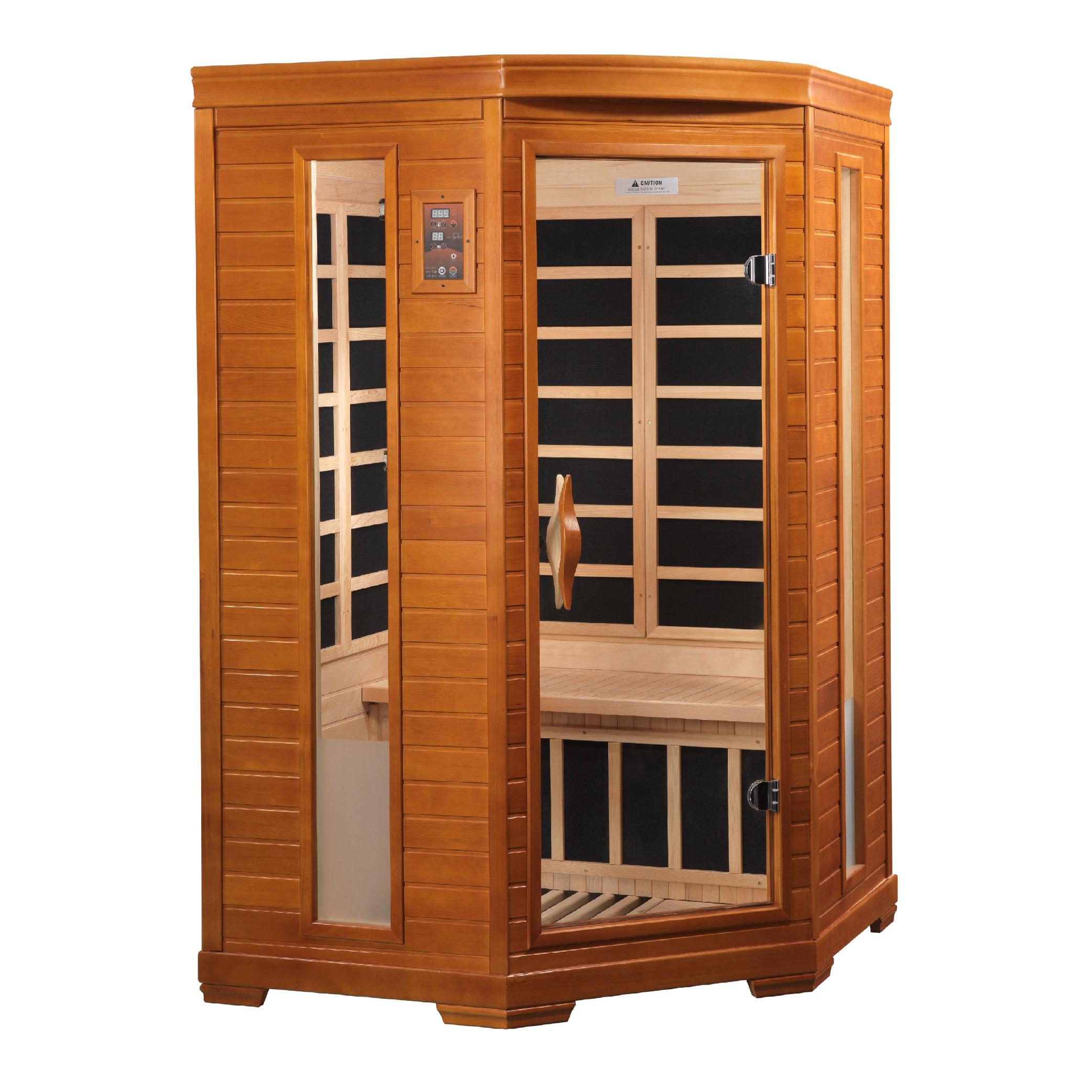 Heming 2-person Corner Low EMF FAR Infrared Sauna