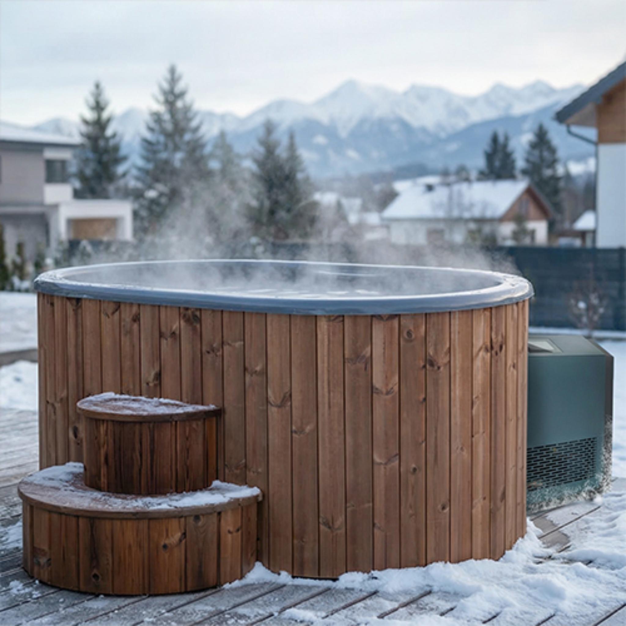 SaunaLife Model S2NC Premium Hot/Cold Immersion Tub | 2 Persons