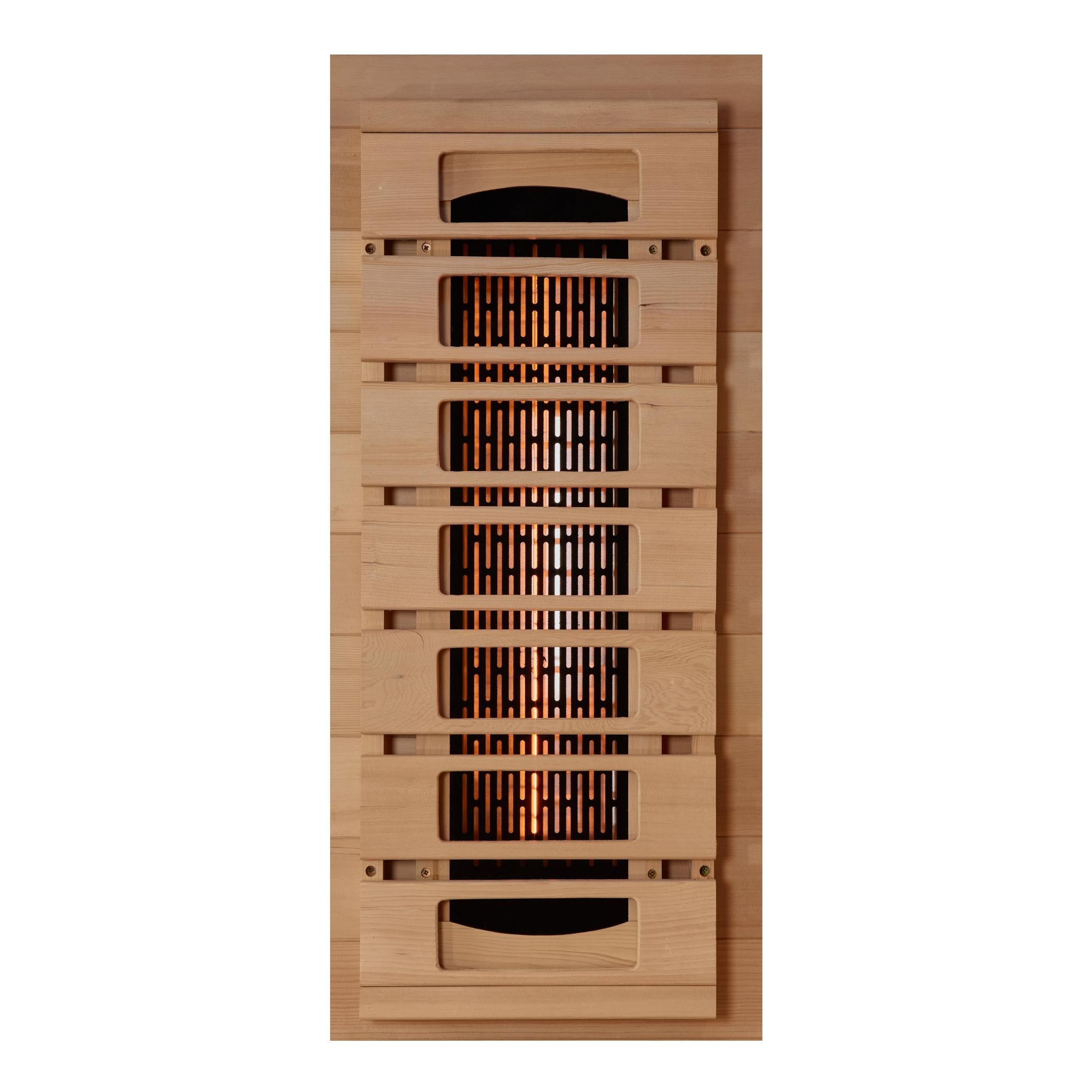 Reserve Edition 3-Person Corner Full Spectrum PureTech™ Near Zero EMF FAR Infrared Sauna with Himalayan Salt Bar