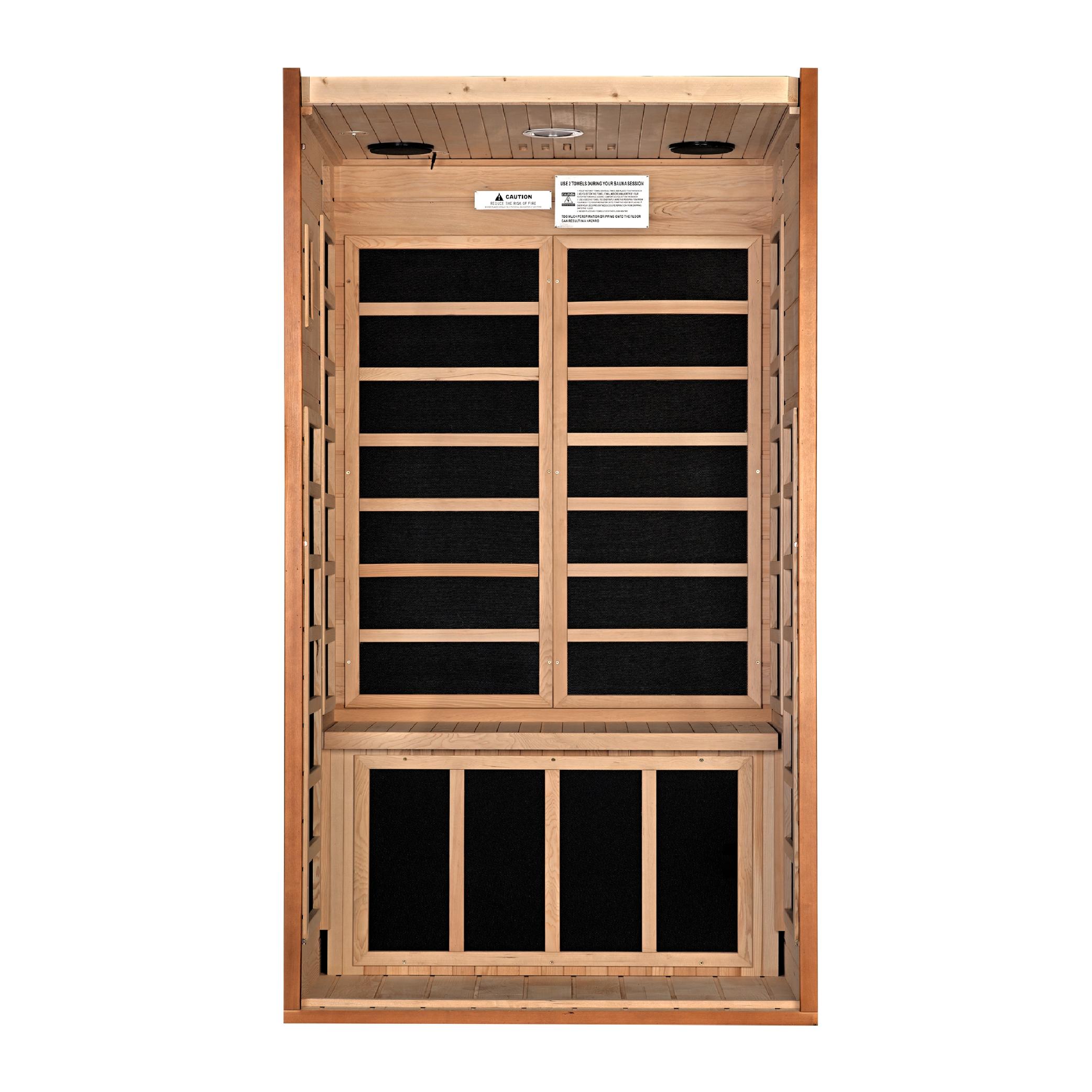 Avila 1-2-person Low EMF FAR Infrared Sauna