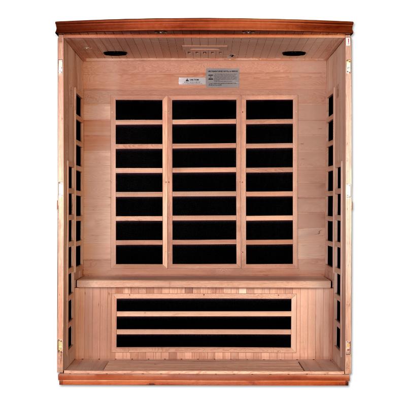 Lugano Elite 3-person Ultra Low EMF FAR Infrared Sauna