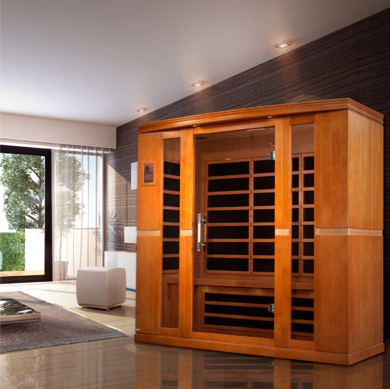 Bergamo Elite 4-person Ultra Low EMF FAR Infrared Sauna
