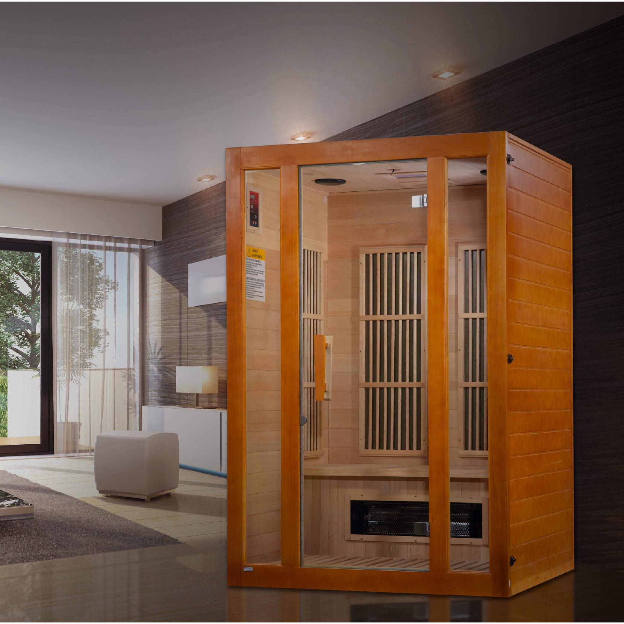 Aspen Dual Tech 2-Person Low EMF FAR Infrared Sauna