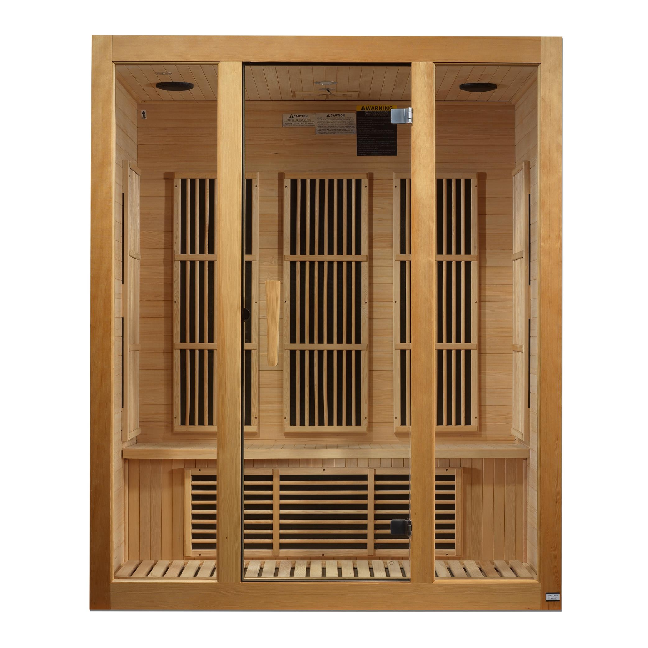 Bellevue 3-Person Low EMF FAR Infrared Sauna