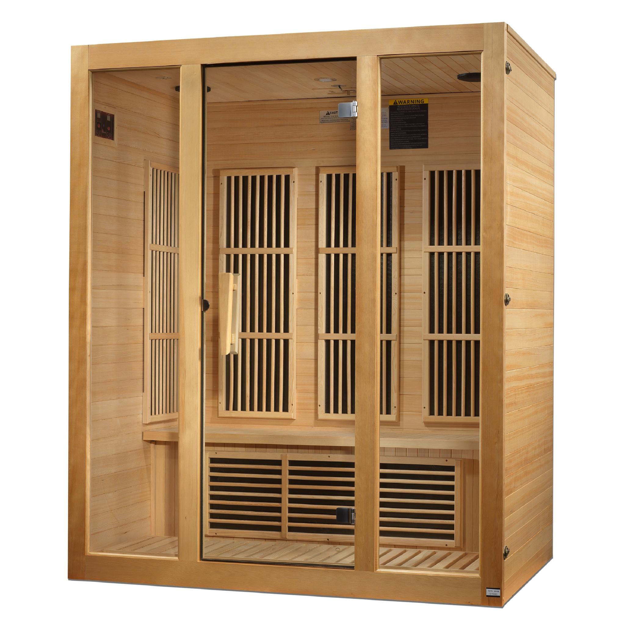 Bellevue 3-Person Near Zero EMF FAR Infrared Sauna
