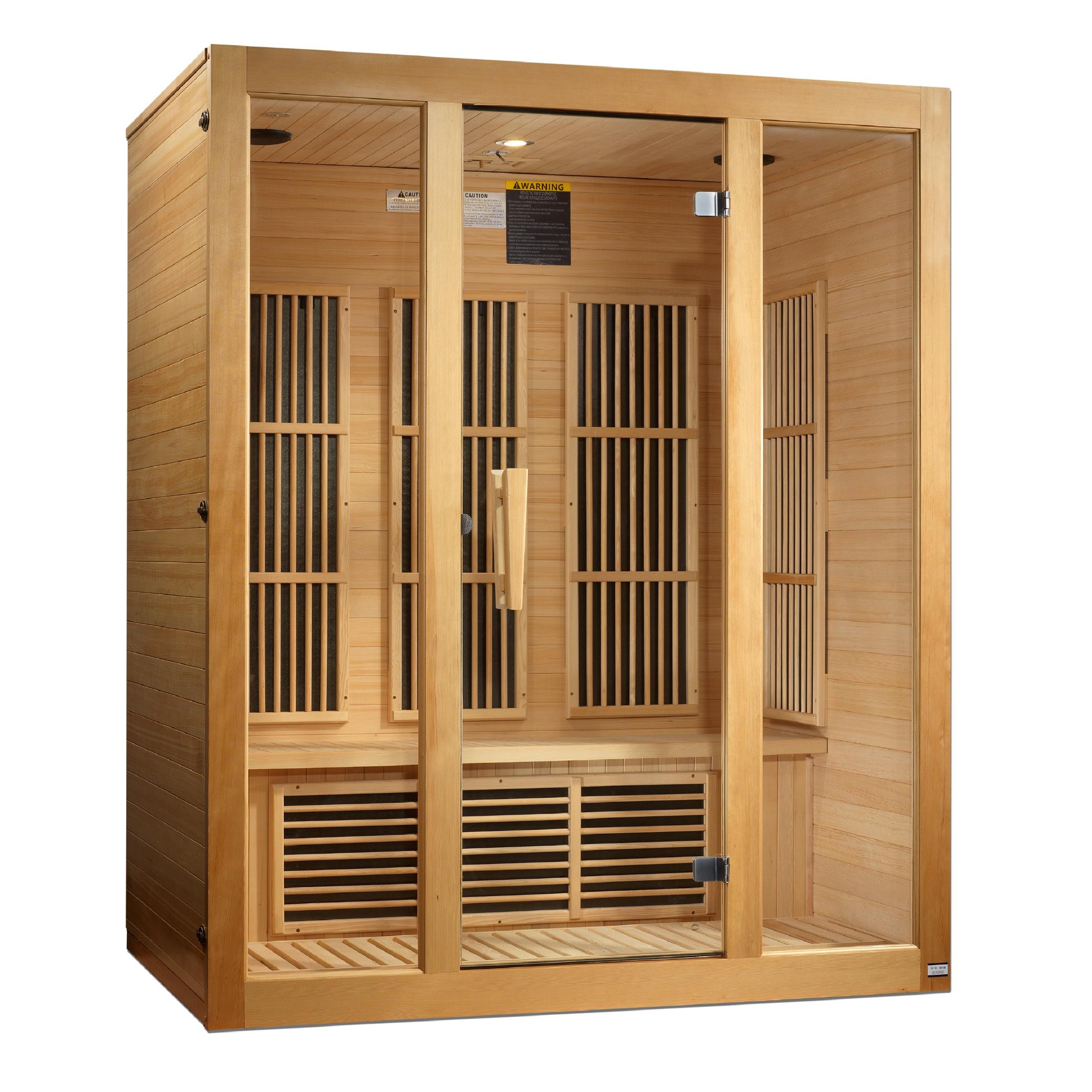 Bellevue 3-Person Low EMF FAR Infrared Sauna