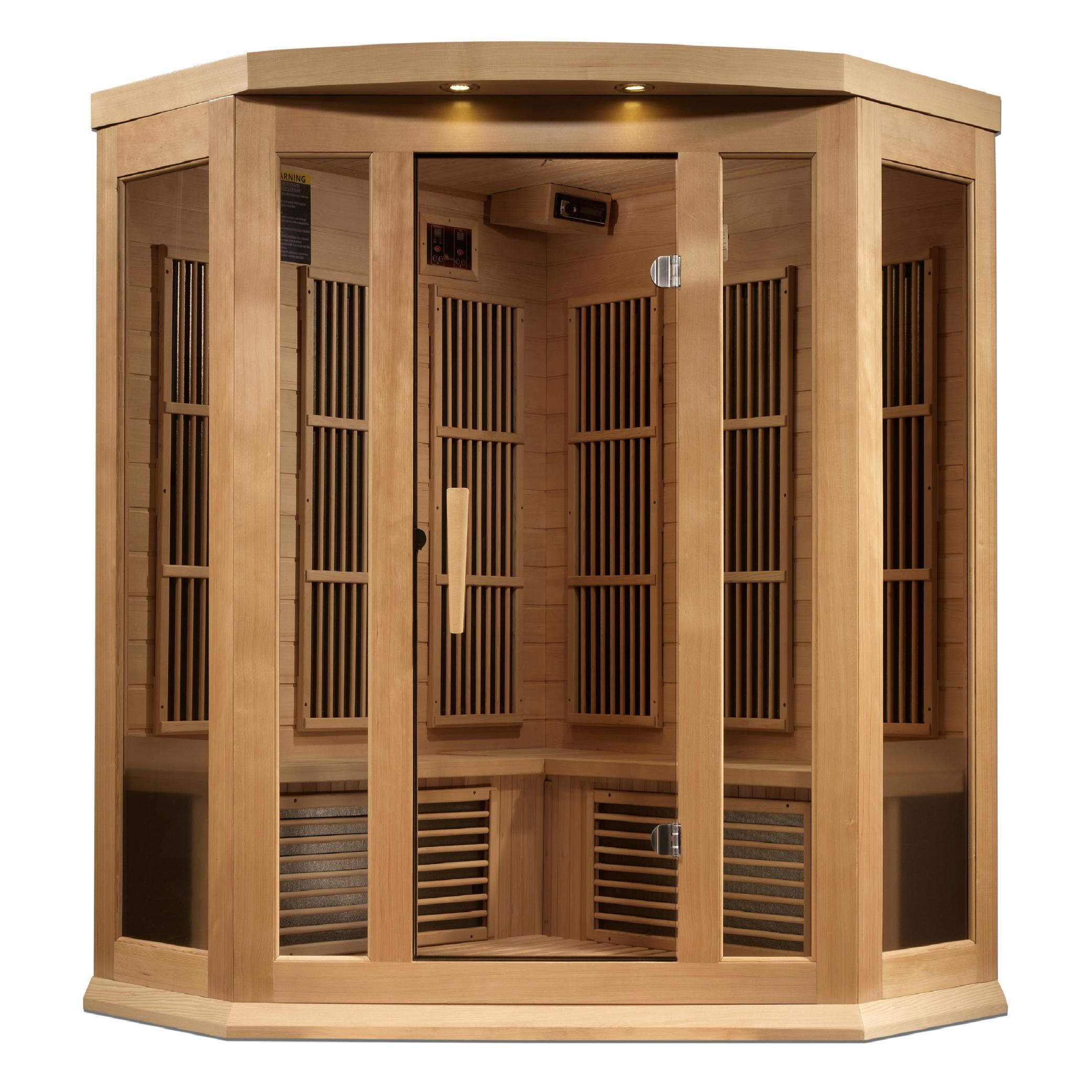 3-Person Corner Near Zero EMF FAR Infrared Sauna