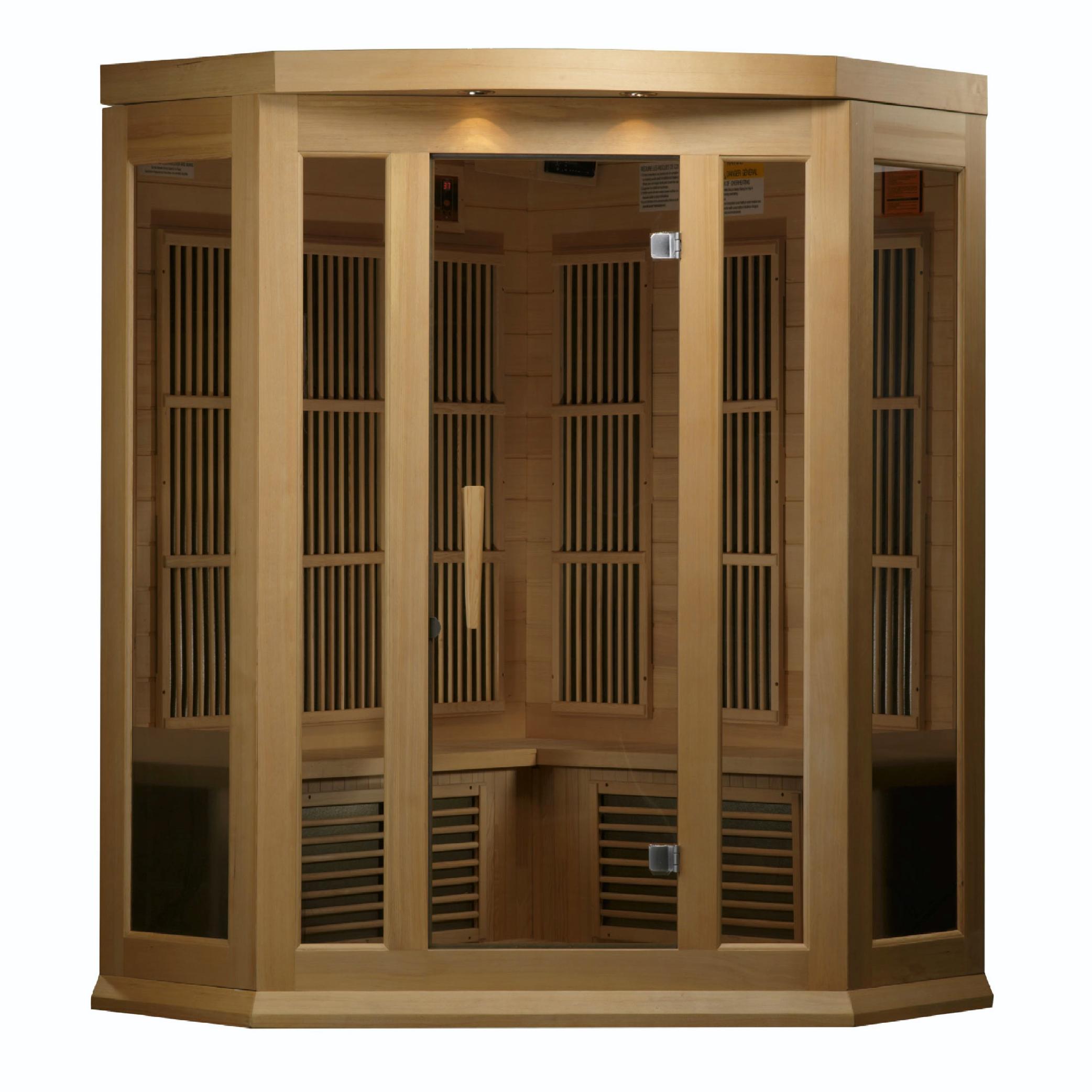 3-Person Corner Low EMF  FAR Infrared Sauna