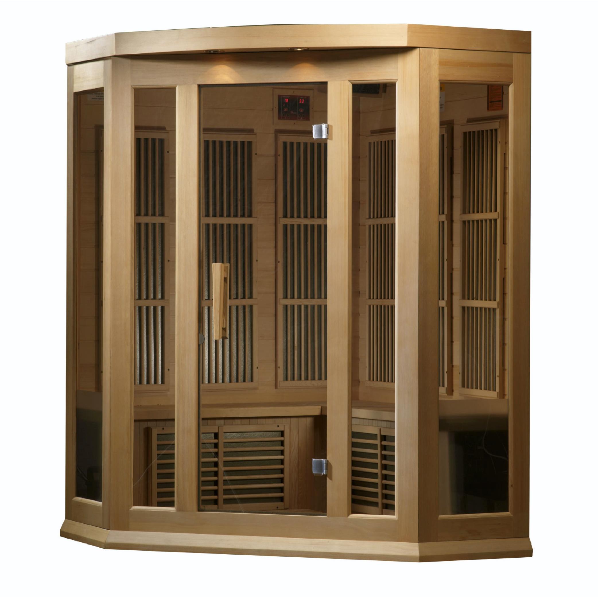 3-Person Corner Low EMF  FAR Infrared Sauna
