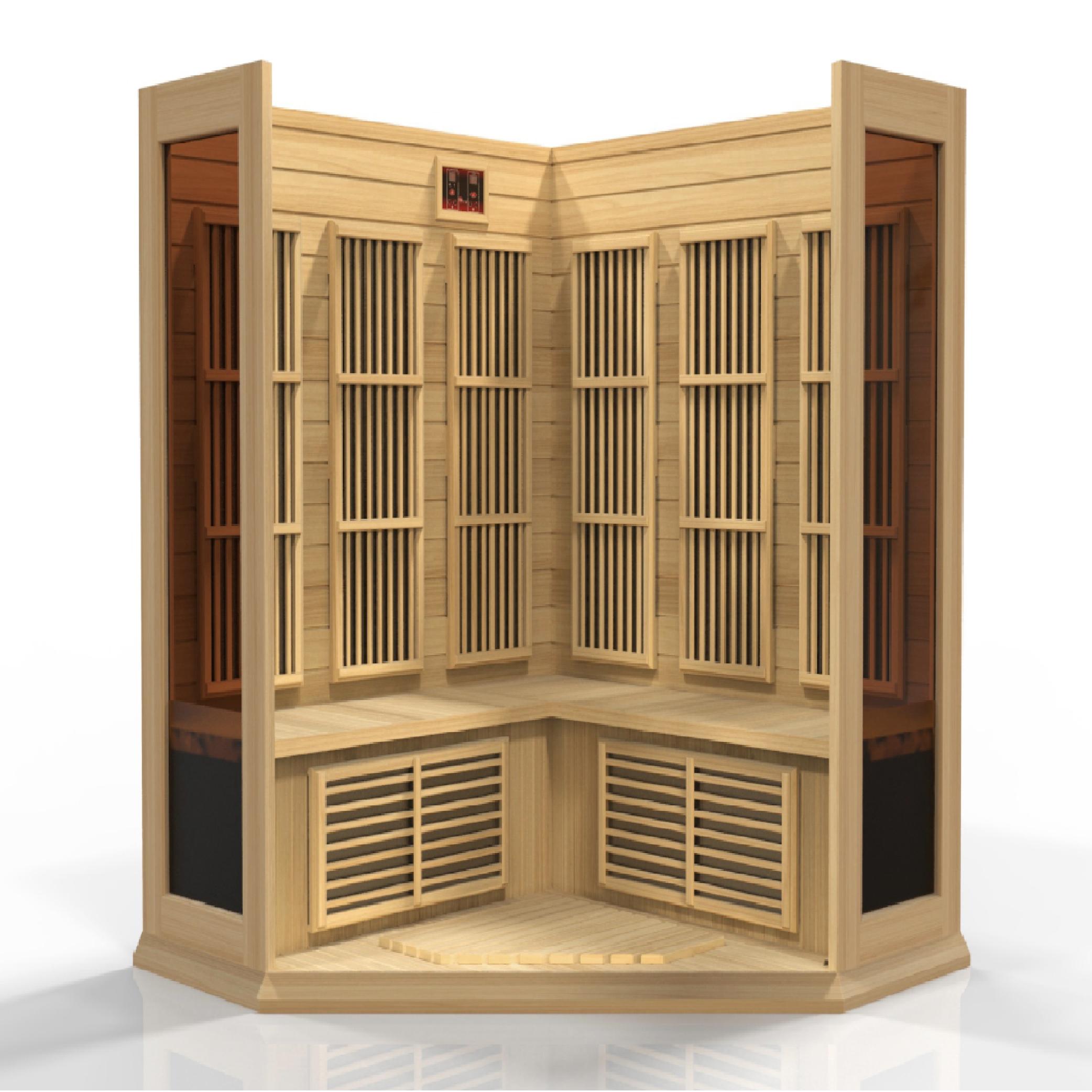 3-Person Corner Low EMF  FAR Infrared Sauna