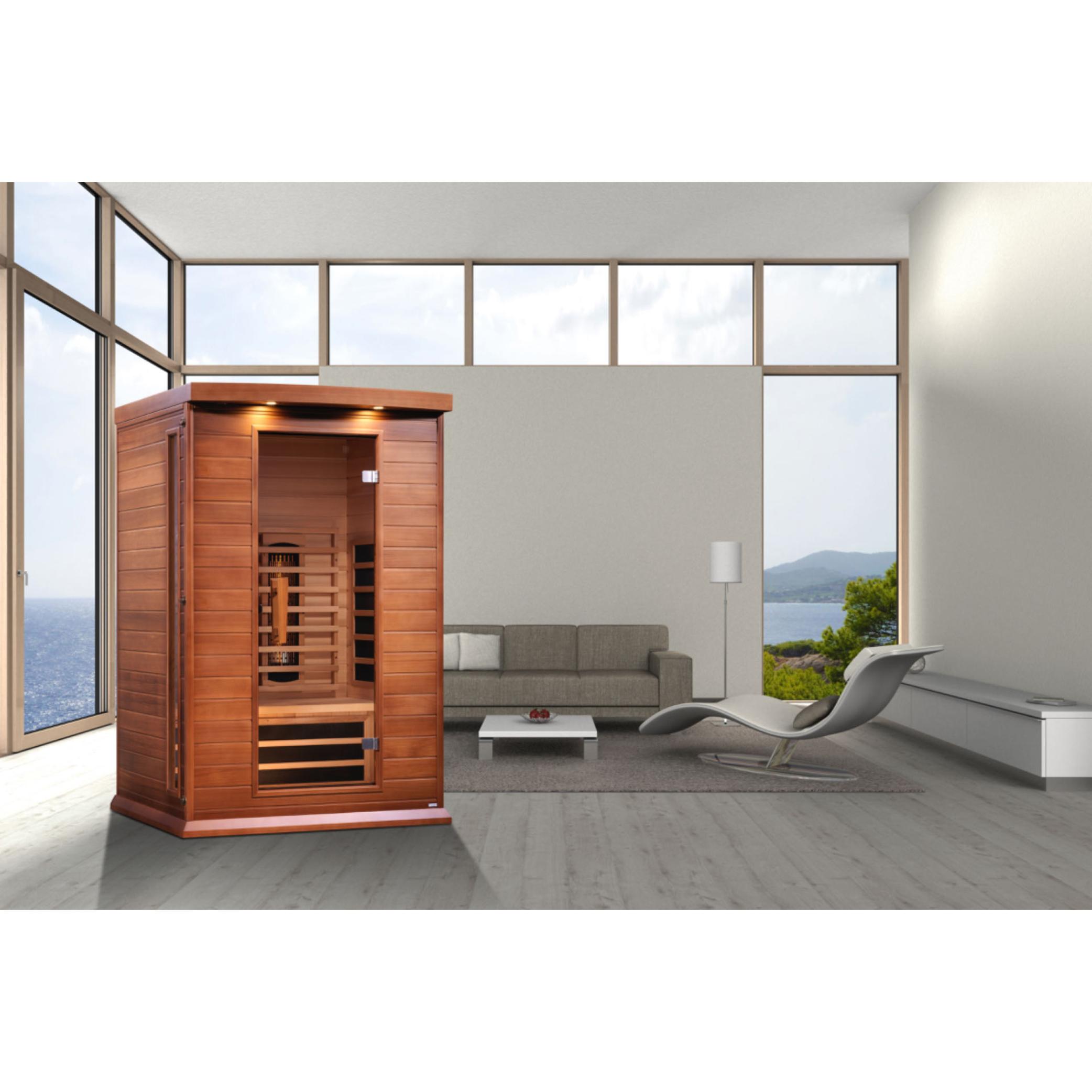 2-Person Full Spectrum Near Zero EMF FAR Infrared Sauna