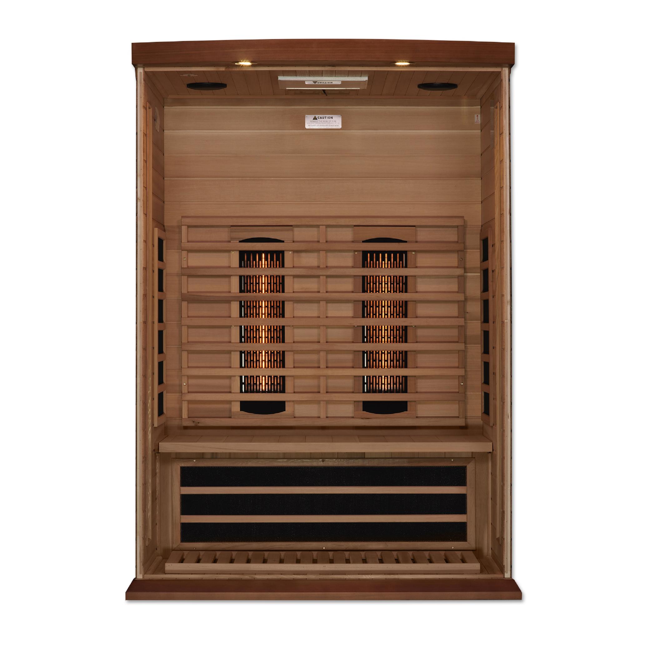 2-Person Full Spectrum Near Zero EMF FAR Infrared Sauna