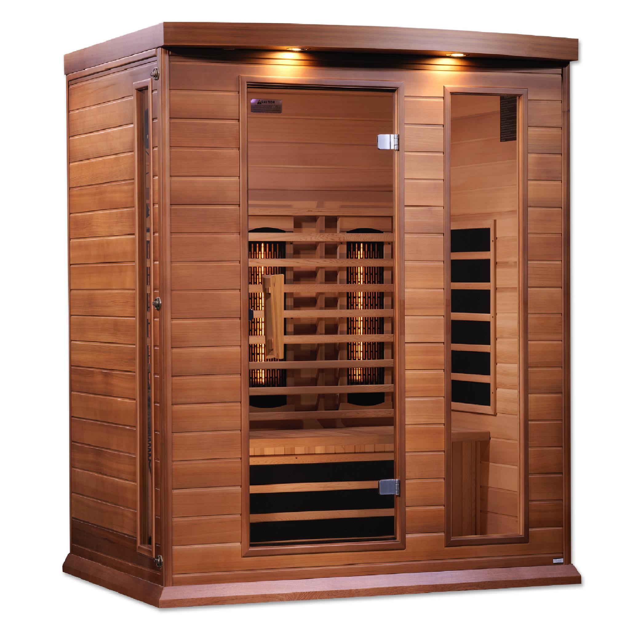 3-Person Full Spectrum Near Zero EMF FAR Infrared Sauna