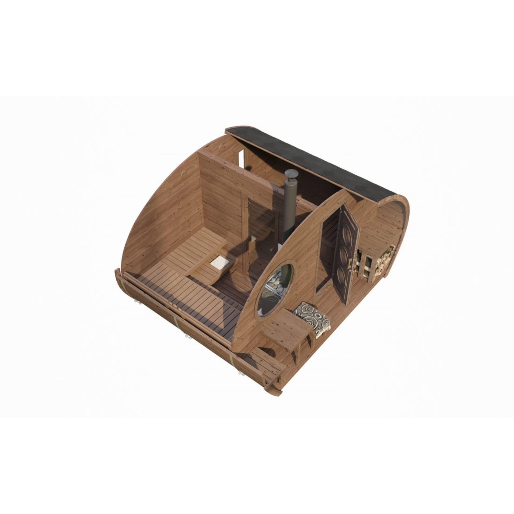 SaunaLife Model G11 Premium Outdoor Sauna | Up to 8 Persons