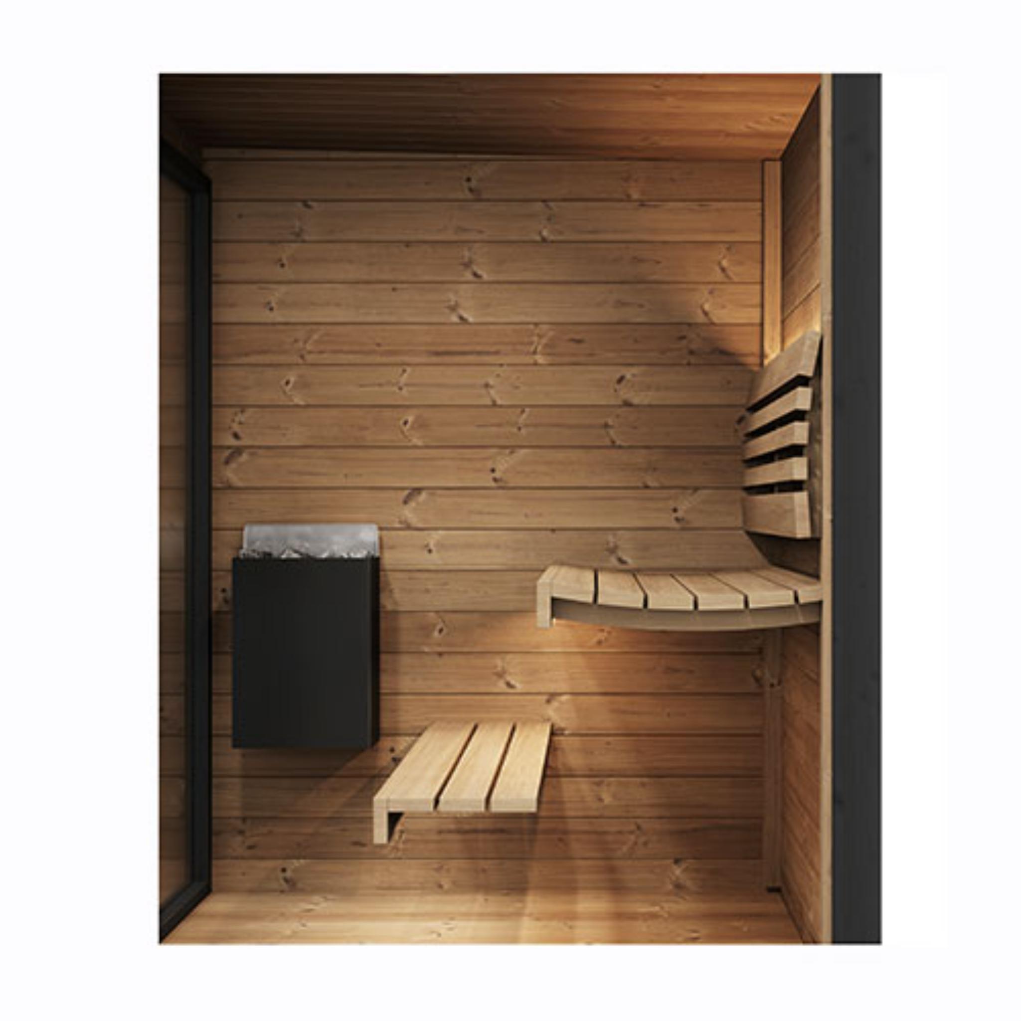 SaunaLife Model GL4 Premium Outdoor Sauna | 4 Persons