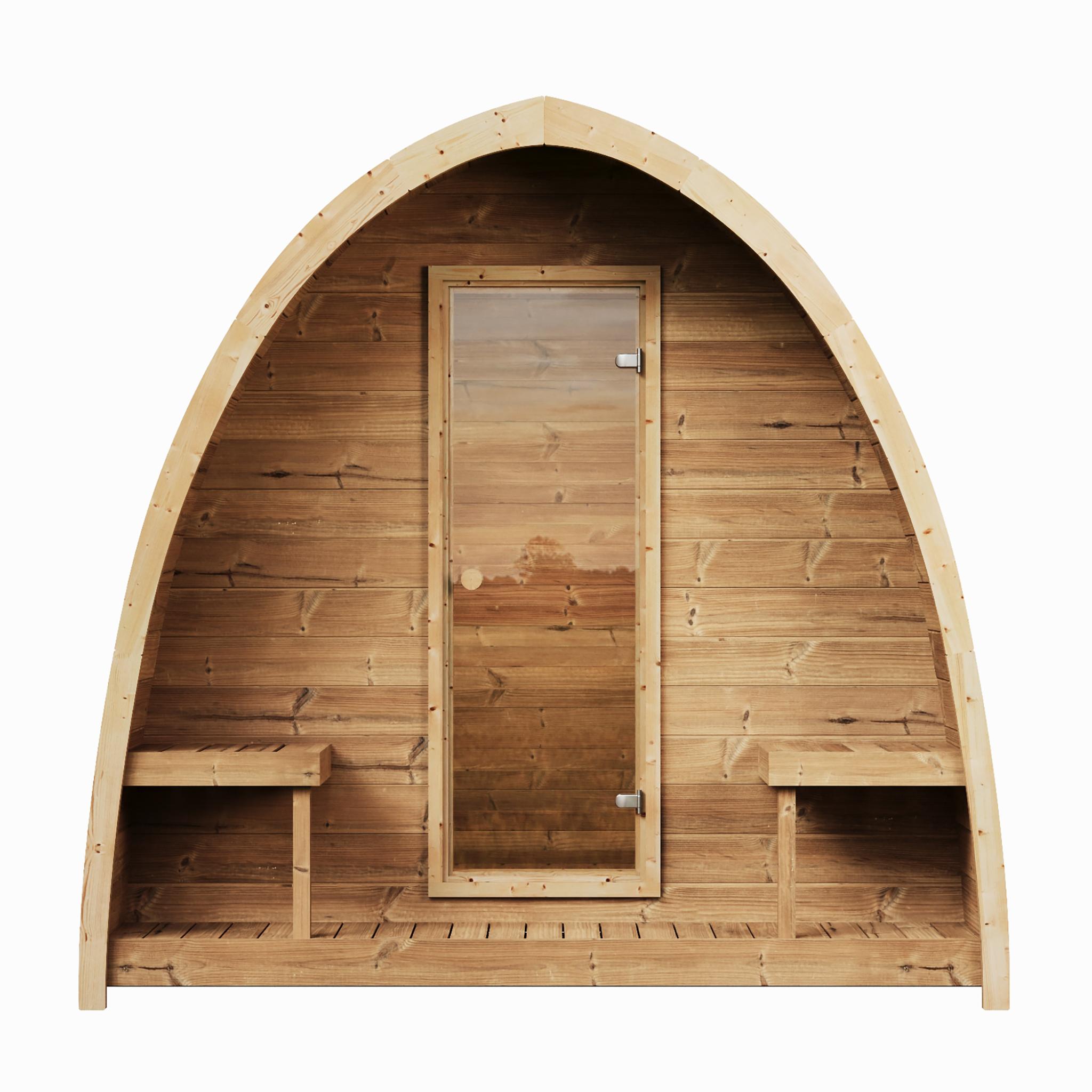 SaunaLife Model G3 Premium Outdoor Sauna | 4 Persons