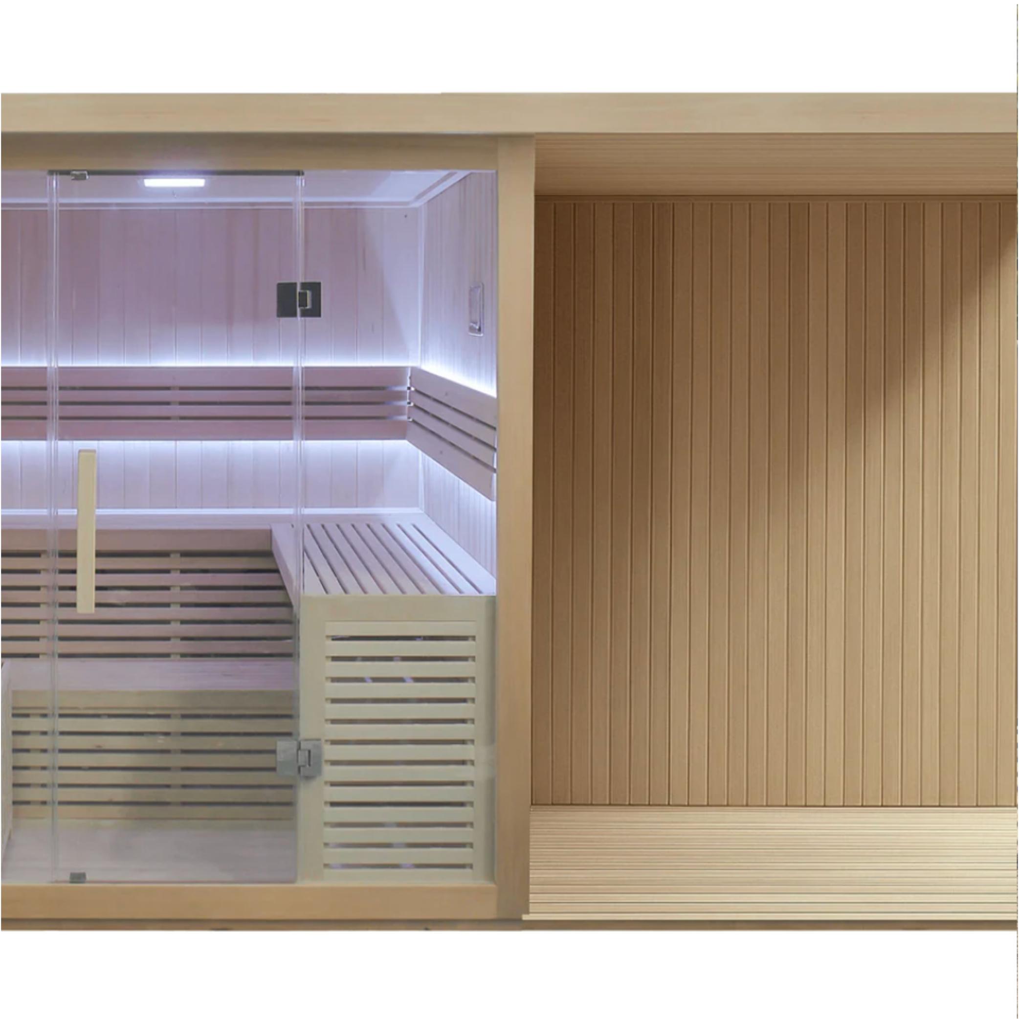 6 Person Sauna with Extension Kit & Inflatable Pod Plunge