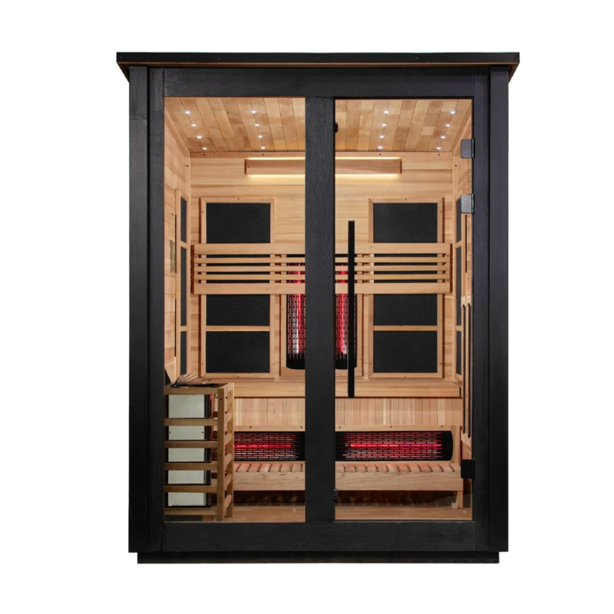 Golden Designs Loviisa | Black Barn Hybrid Outdoor Sauna | 3-Person