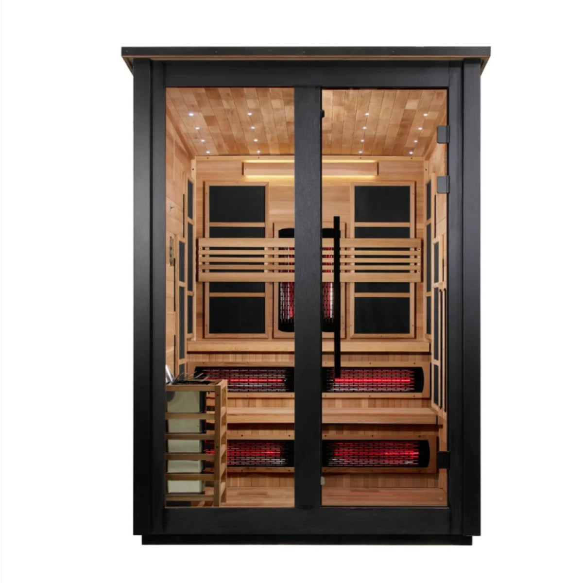 Golden Designs Kaskinen | Black Barn Hybrid Outdoor Sauna | 6-Person