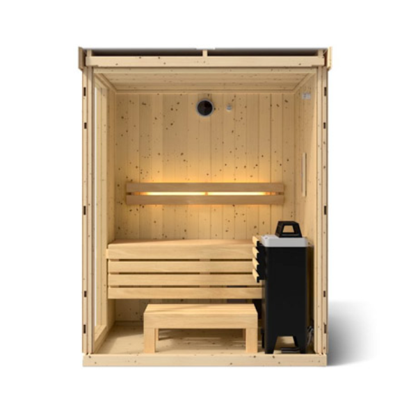 Kohler C1 Indoor Sauna Scandinavian Spruce | Uo to 5-Person Home Sauna Kit