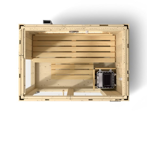 Kohler C1 Indoor Sauna Scandinavian Spruce | Uo to 5-Person Home Sauna Kit