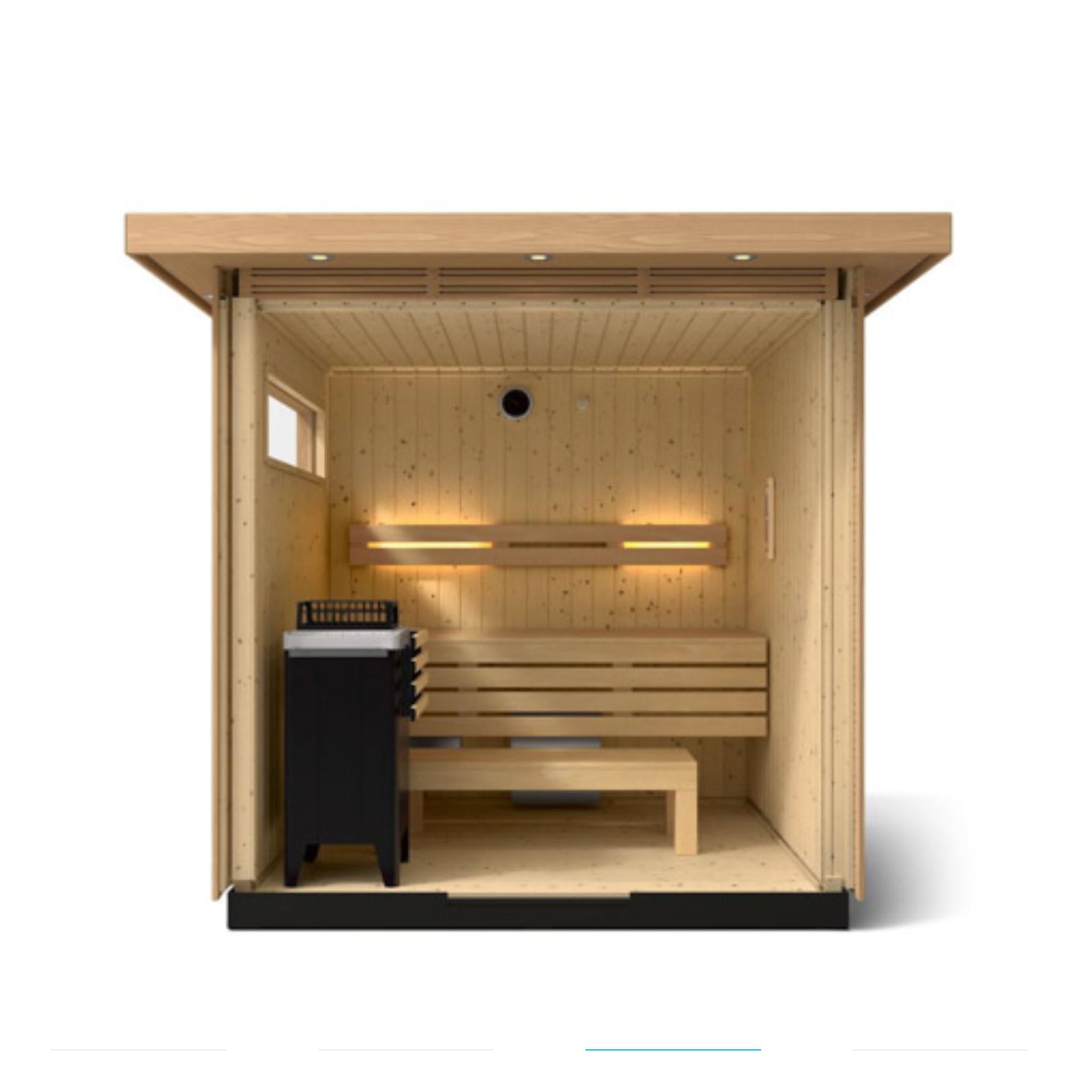 Kohler C2 Outdoor Sauna Douglas Fir | Up to 6-Person Scandinavian Sauna