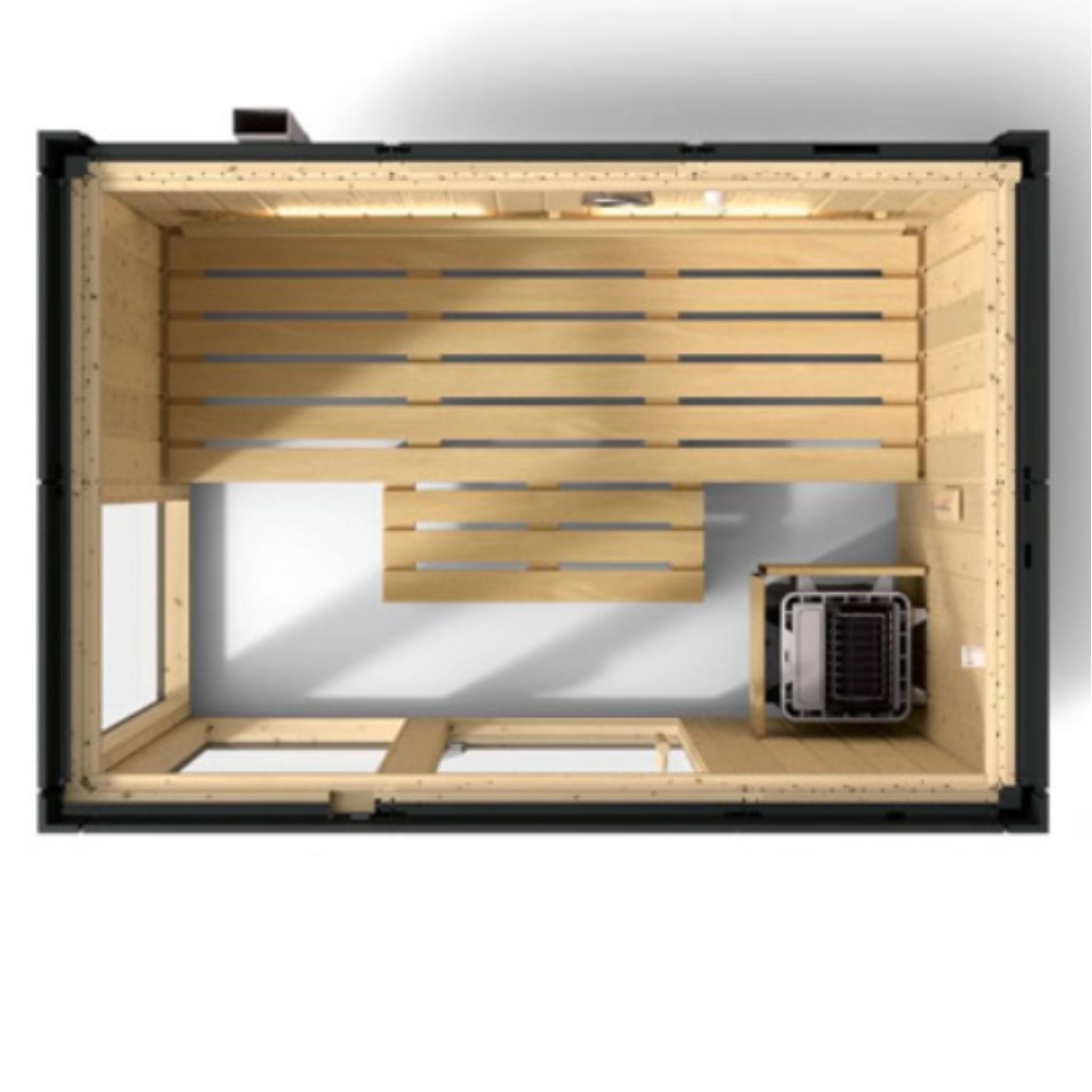 Kohler C1 Indoor Sauna Graphite Grey | Uo to 5-Person Home Sauna Kit
