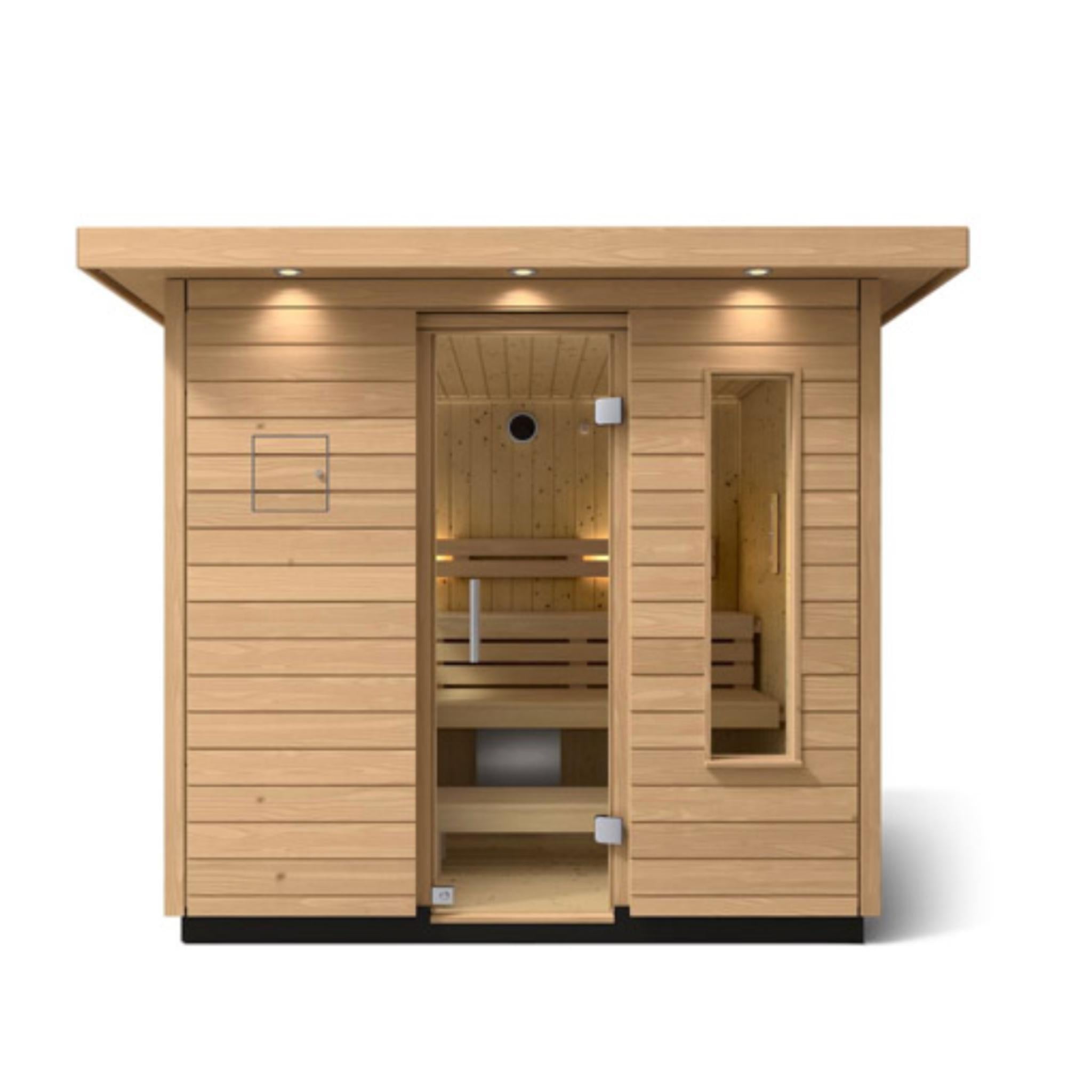 Kohler C2 Outdoor Sauna Douglas Fir | Up to 6-Person Scandinavian Sauna