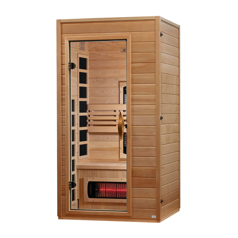 Martin 1-2-Person Full Spectrum Near Zero EMF FAR Infrared Sauna