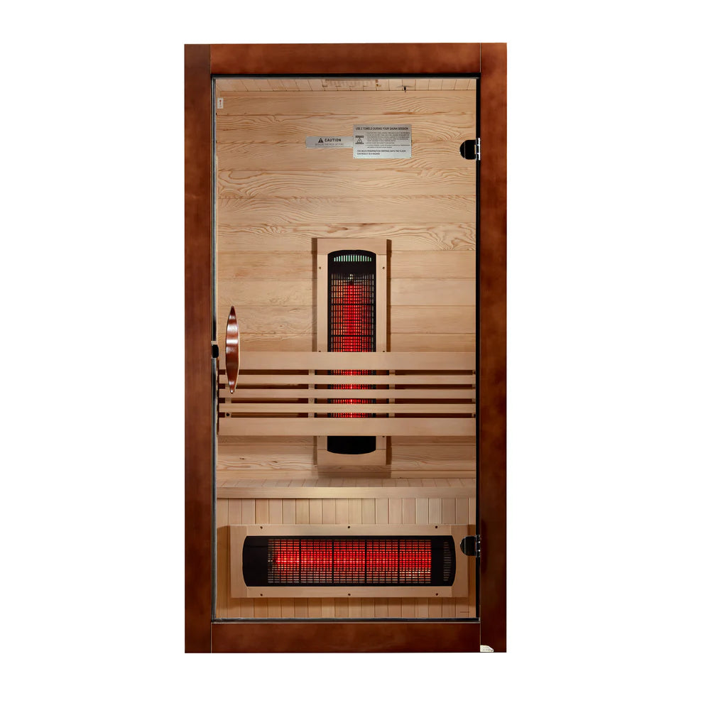 Santorini 1-2-Person Full Spectrum Near Zero EMF FAR Infrared Sauna