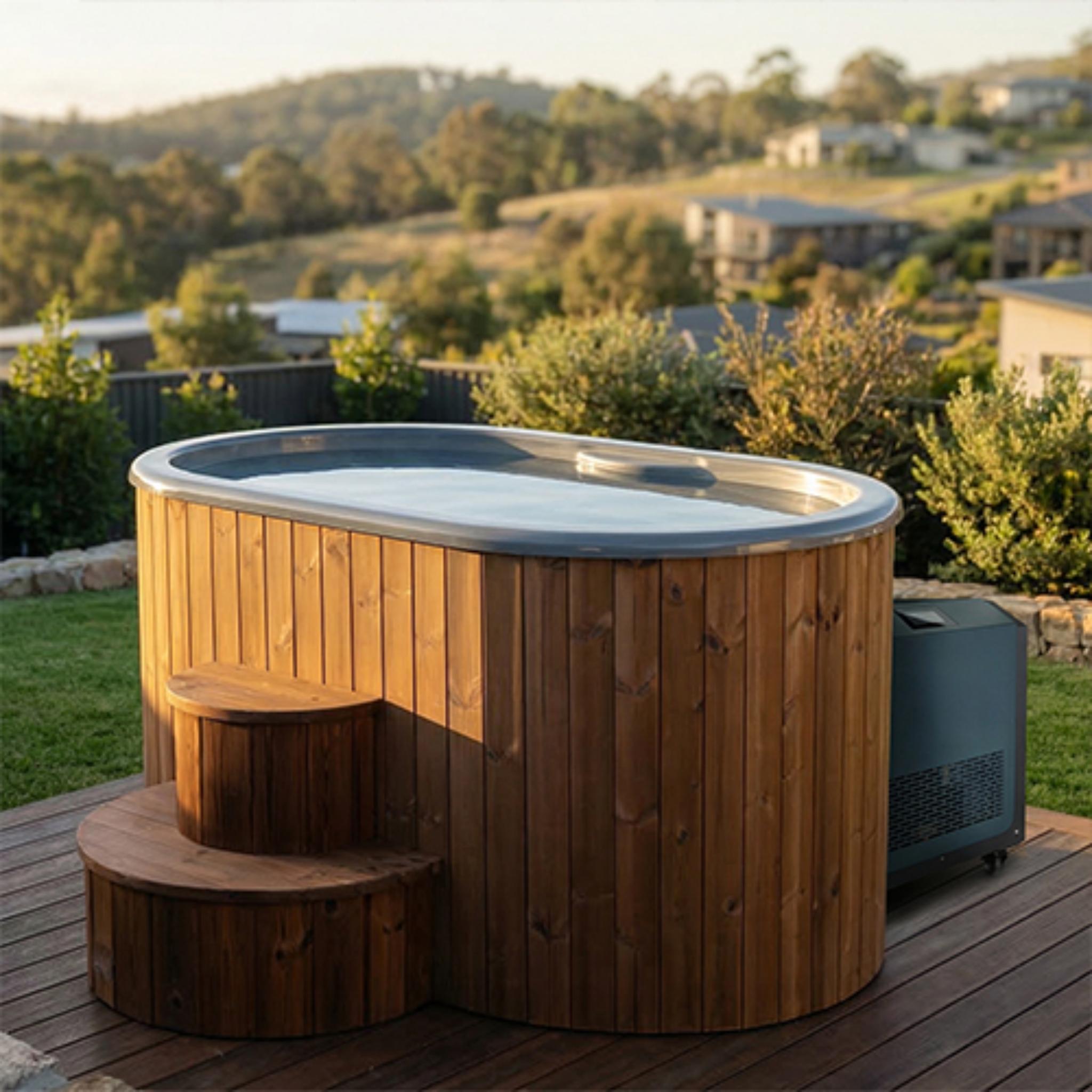 SaunaLife Model S2NC Premium Hot/Cold Immersion Tub | 2 Persons