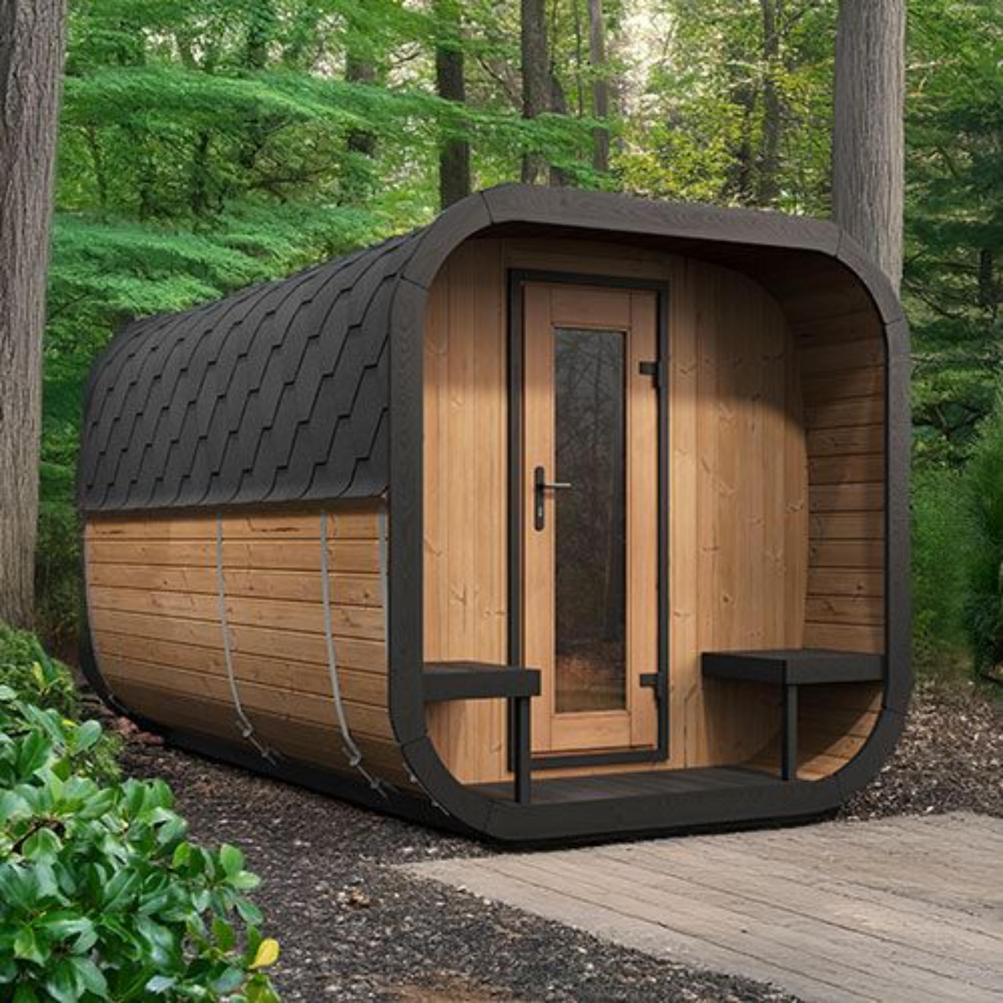 SaunaLife Model CL12GCP Premium Outdoor Sauna | Up to 8 Persons