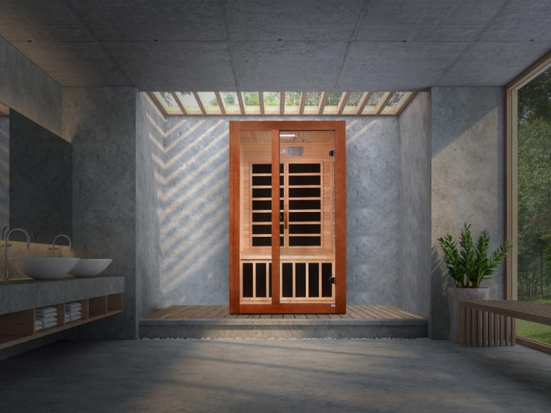 Santiago Elite 2-person Ultra Low EMF FAR Infrared Sauna