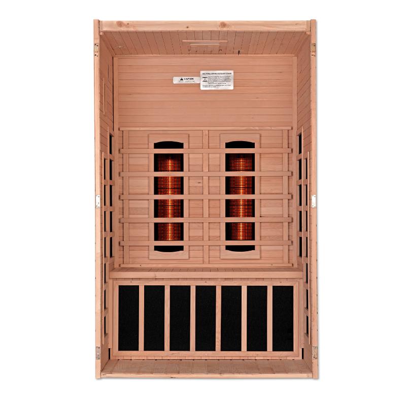 Santiago 2-Person Full Spectrum Near Zero EMF FAR Infrared Sauna
