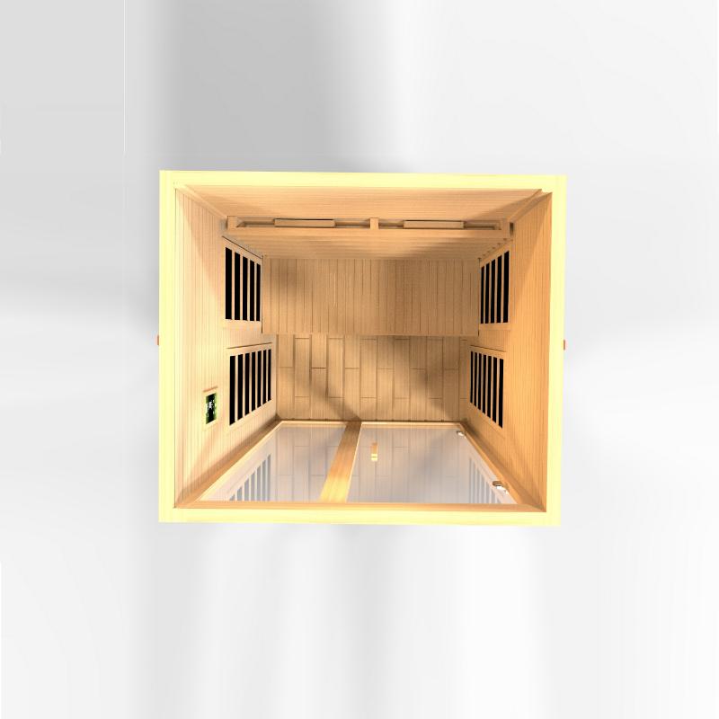 Santiago 2-Person Full Spectrum Near Zero EMF FAR Infrared Sauna