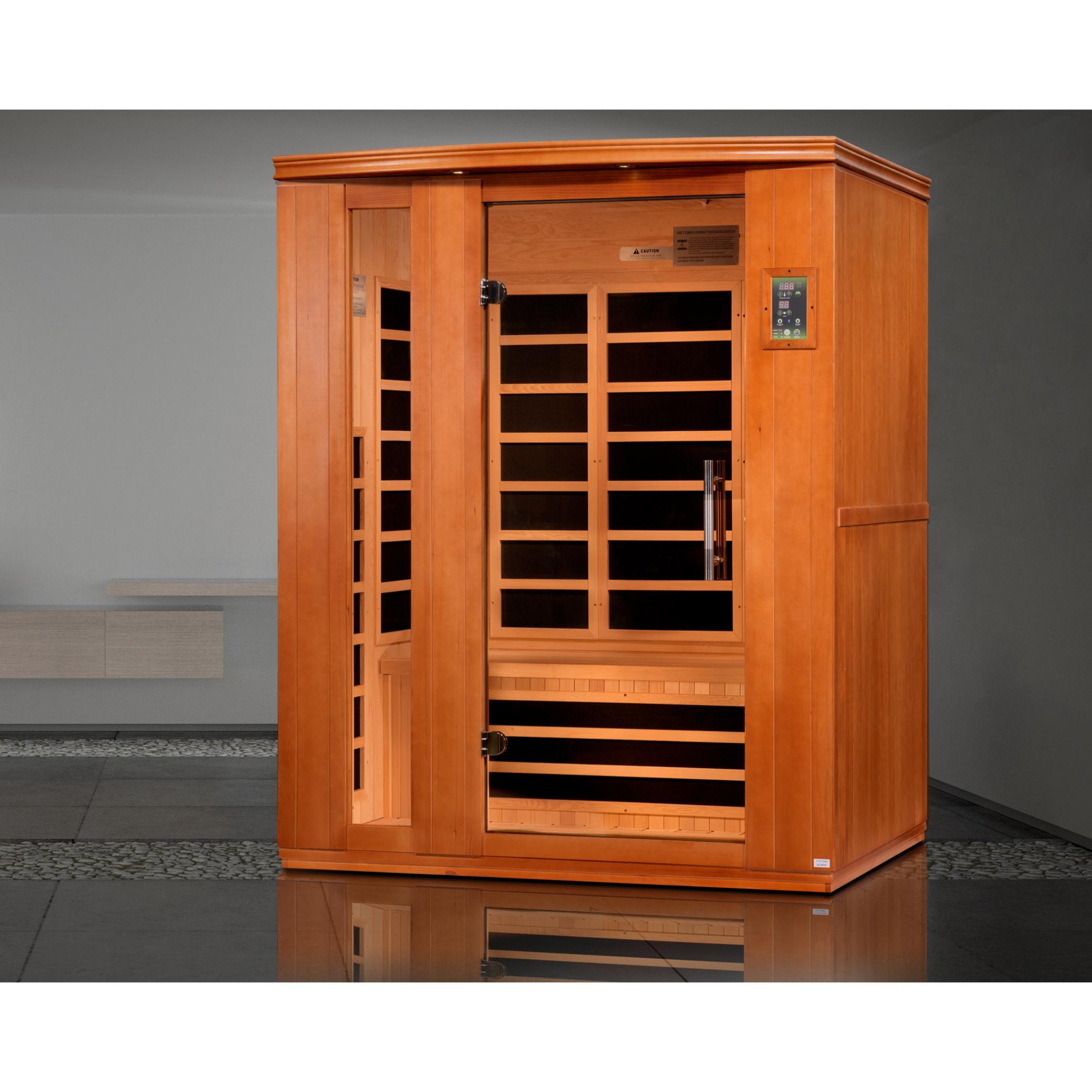 Lugano 3-person Low EMF FAR Infrared Sauna
