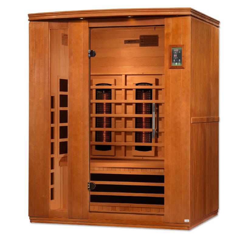 Lugano 3-Person Full Spectrum Near Zero EMF FAR Infrared Sauna