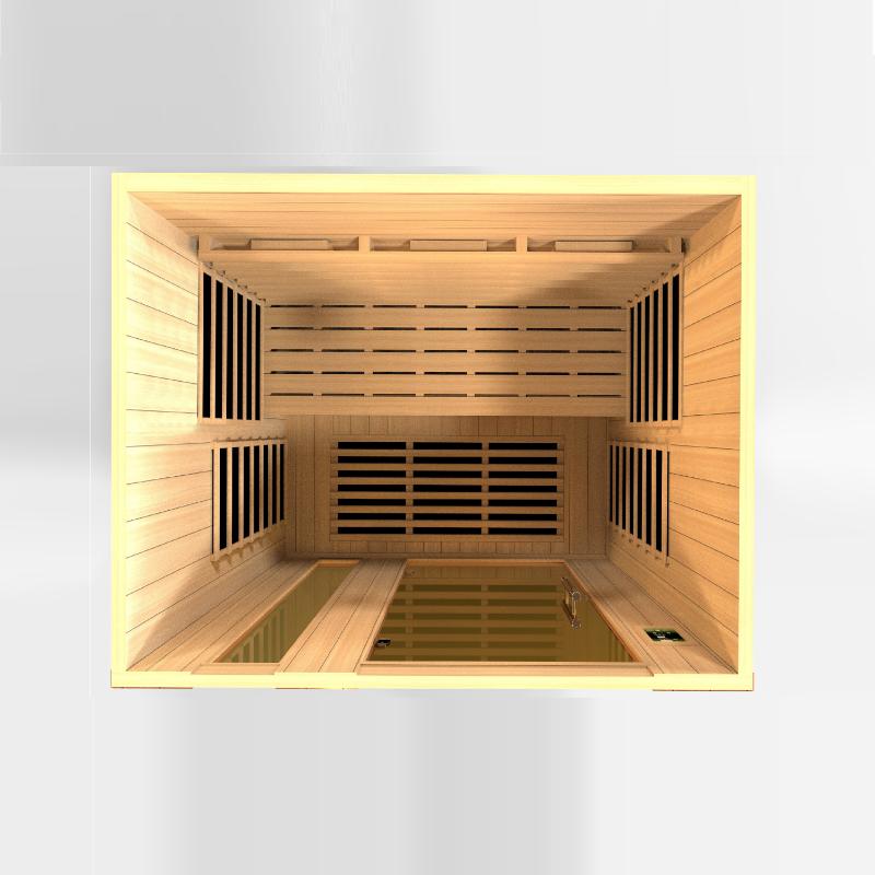 Lugano 3-Person Full Spectrum Near Zero EMF FAR Infrared Sauna