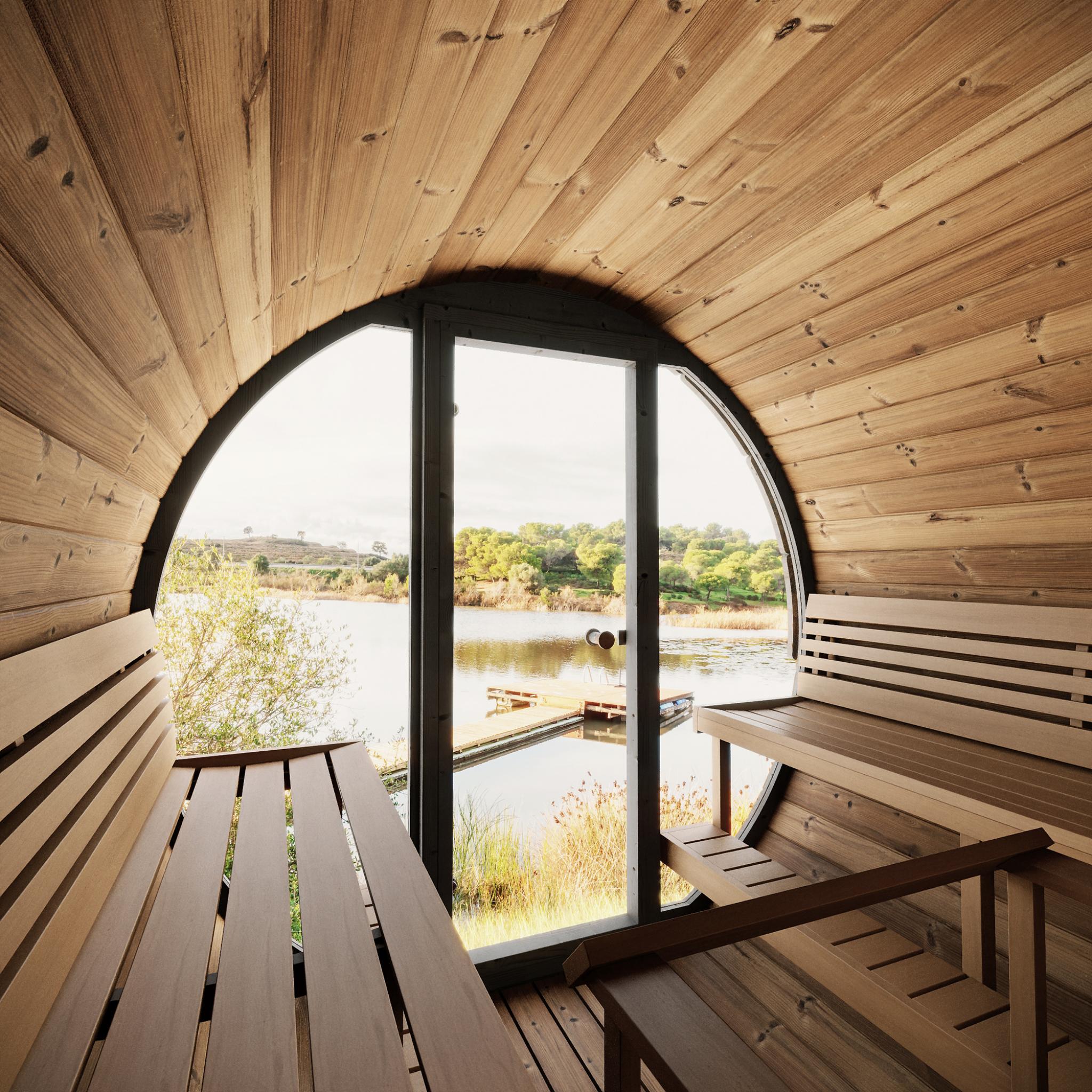 SaunaLife Model EE8G Premium Outdoor Sauna | Up to 6 Persons