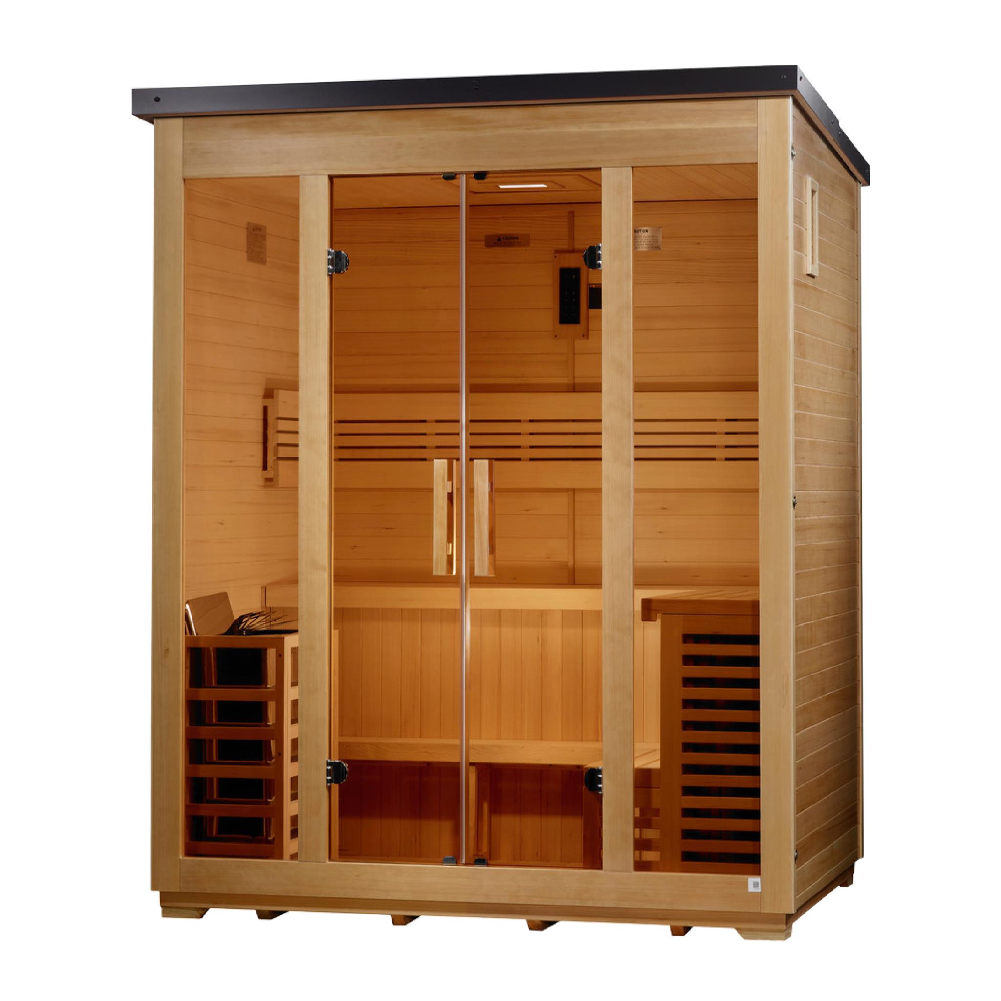 Golden Designs Vorarlberg | Hemlock Traditional Outdoor Sauna