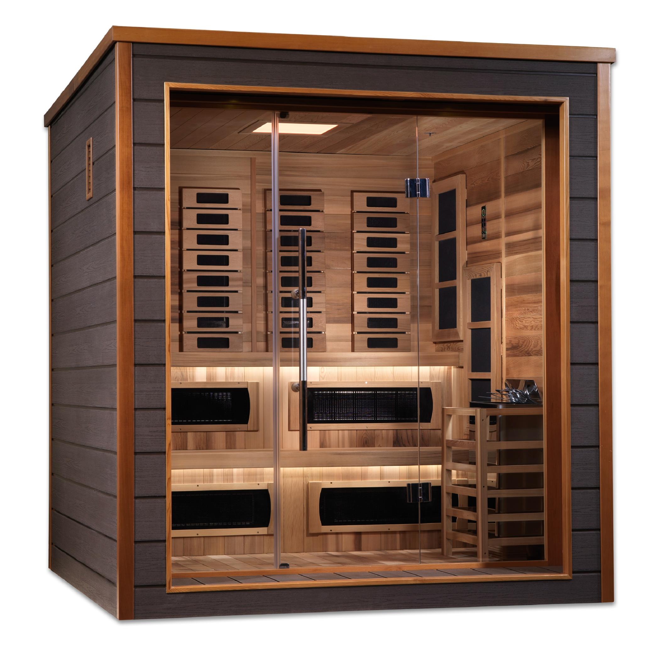 Karlstad 6 Person Hybrid Outdoor Sauna