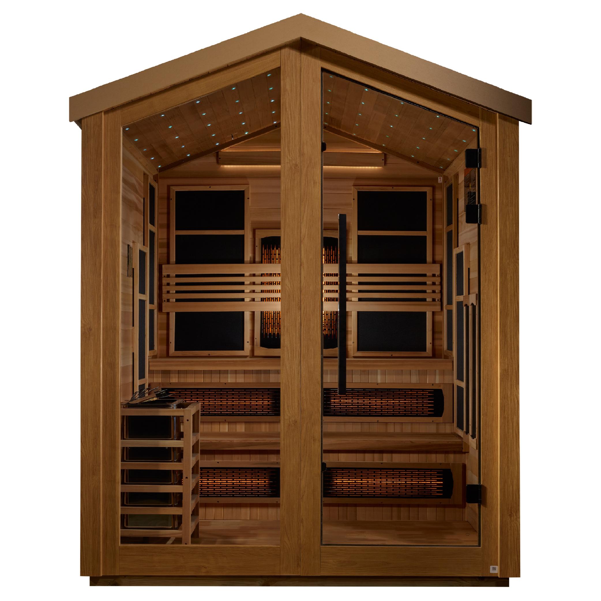Kaskinen 6 Person Hybrid Outdoor Sauna