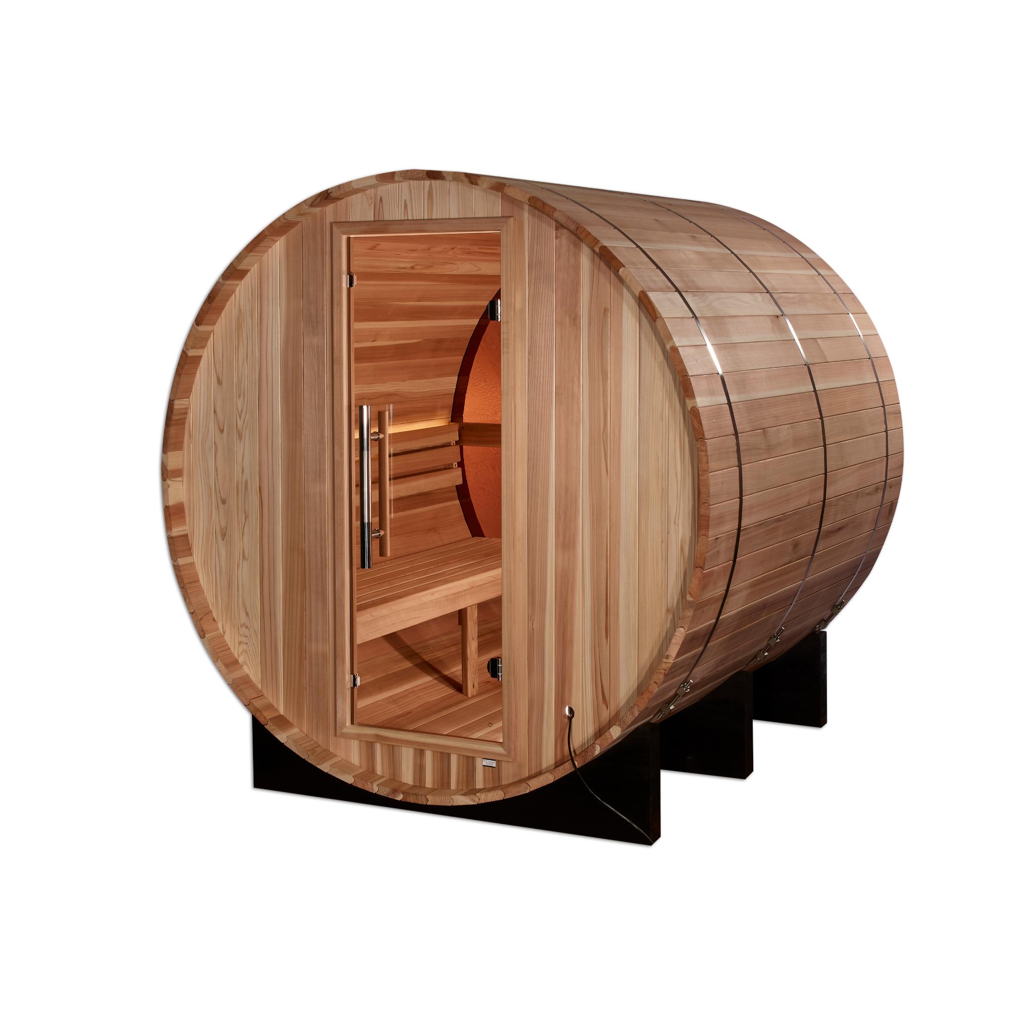 Zurich 4 Person Barrel with Bronze Privacy View