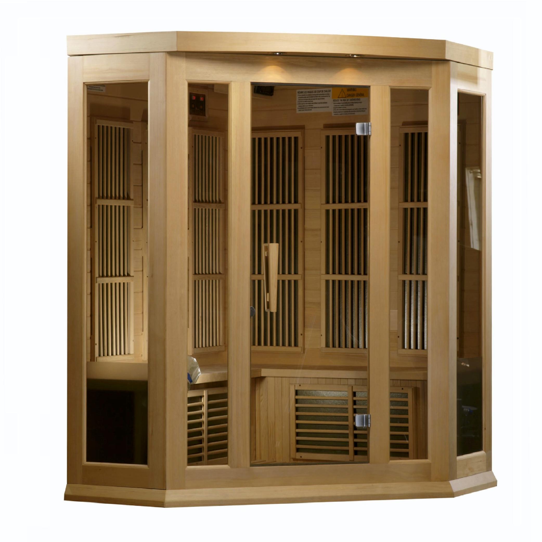 3-Person Corner Low EMF  FAR Infrared Sauna