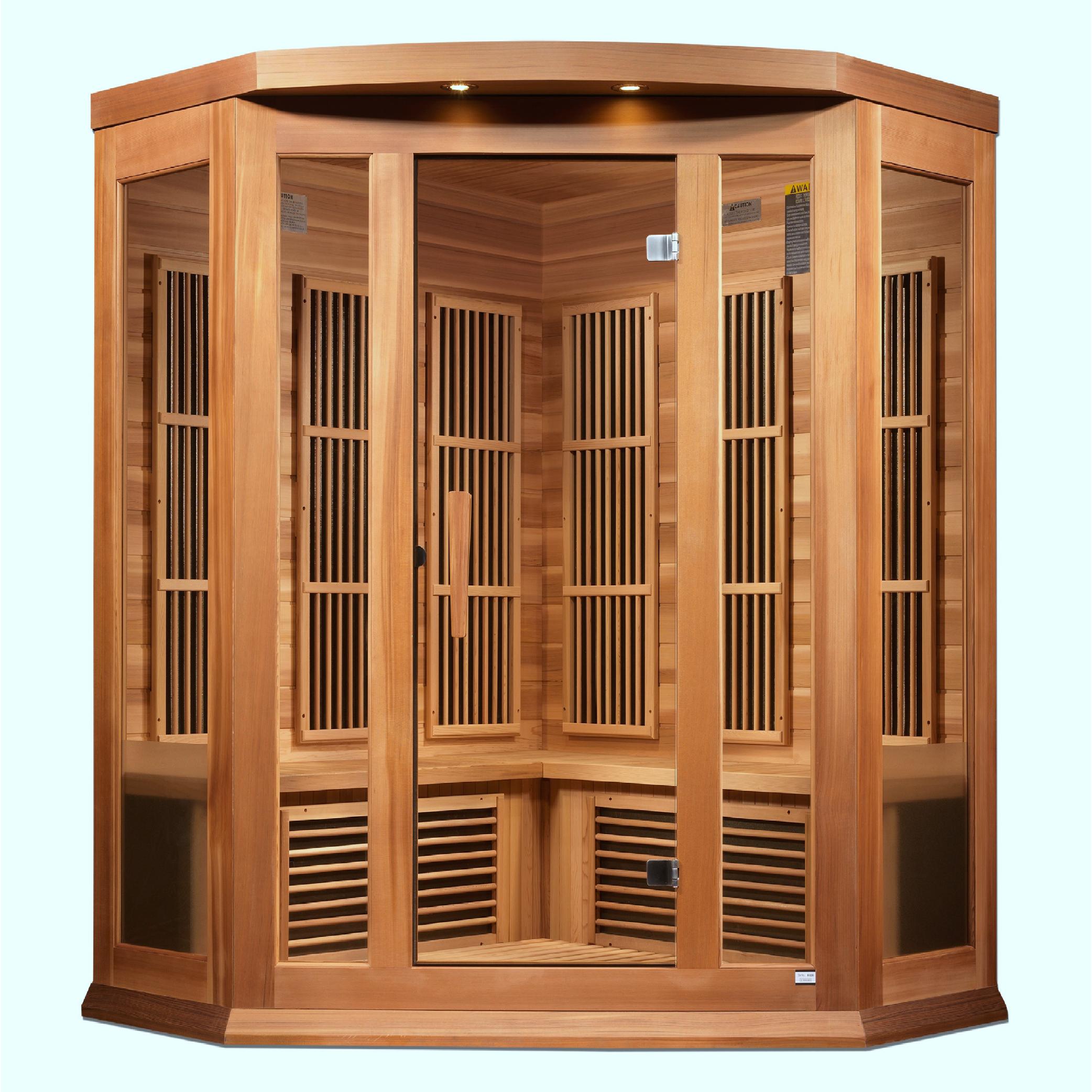 3-Person Corner Near Zero EMF  FAR Infrared Sauna