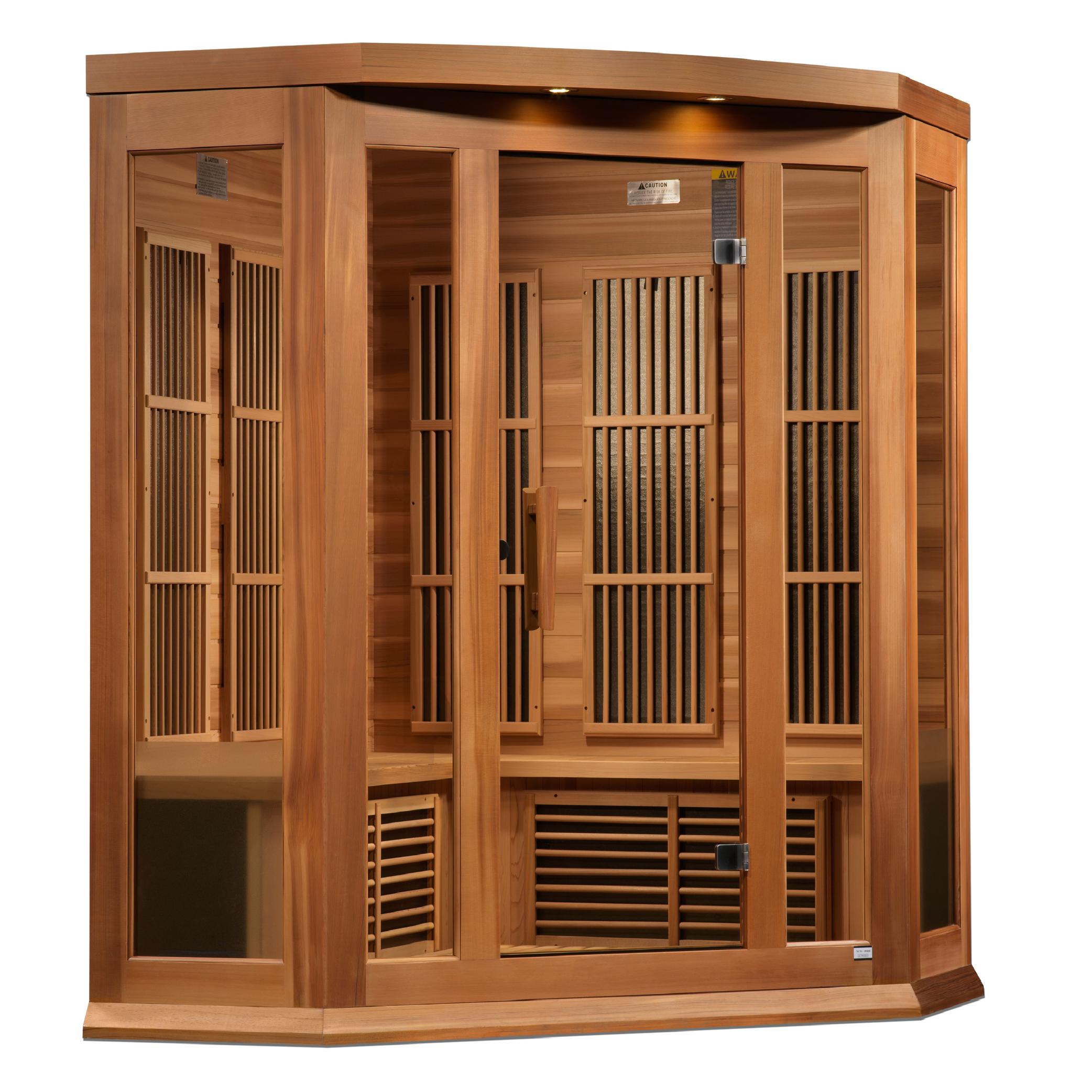 3-Person Corner Near Zero EMF  FAR Infrared Sauna