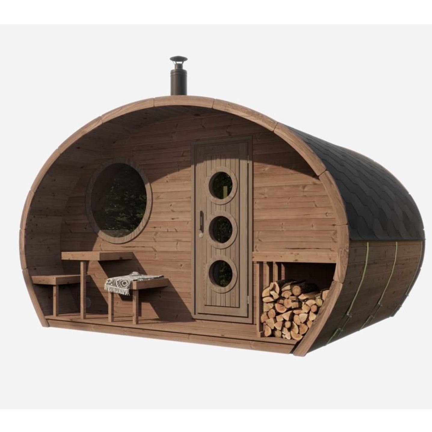 SaunaLife Model G11 Premium Outdoor Sauna | Up to 8 Persons