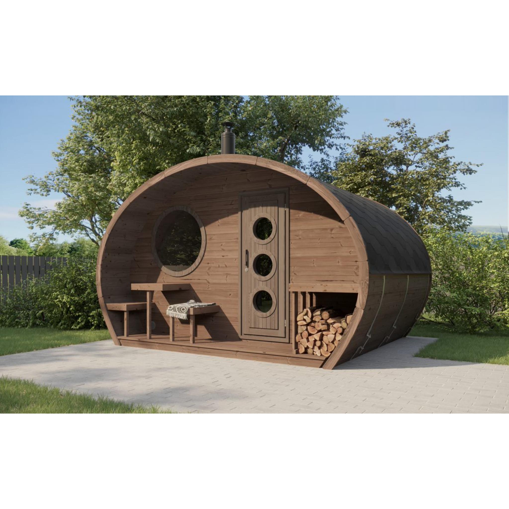 SaunaLife Model G11 Premium Outdoor Sauna | Up to 8 Persons
