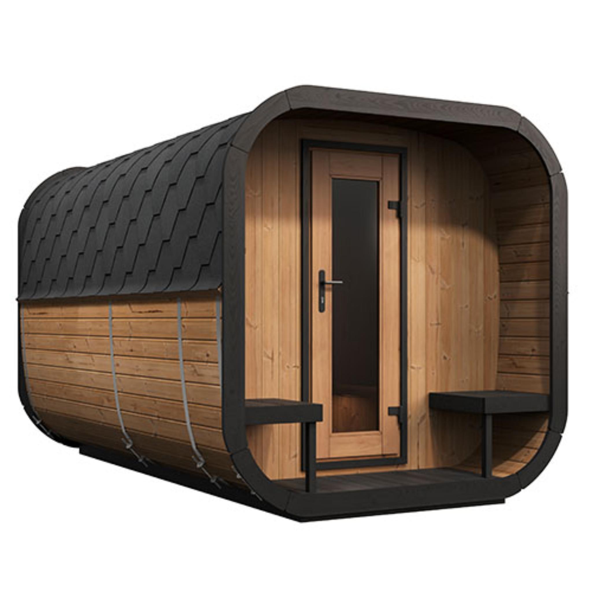 SaunaLife Model CL12GCP Premium Outdoor Sauna | Up to 8 Persons