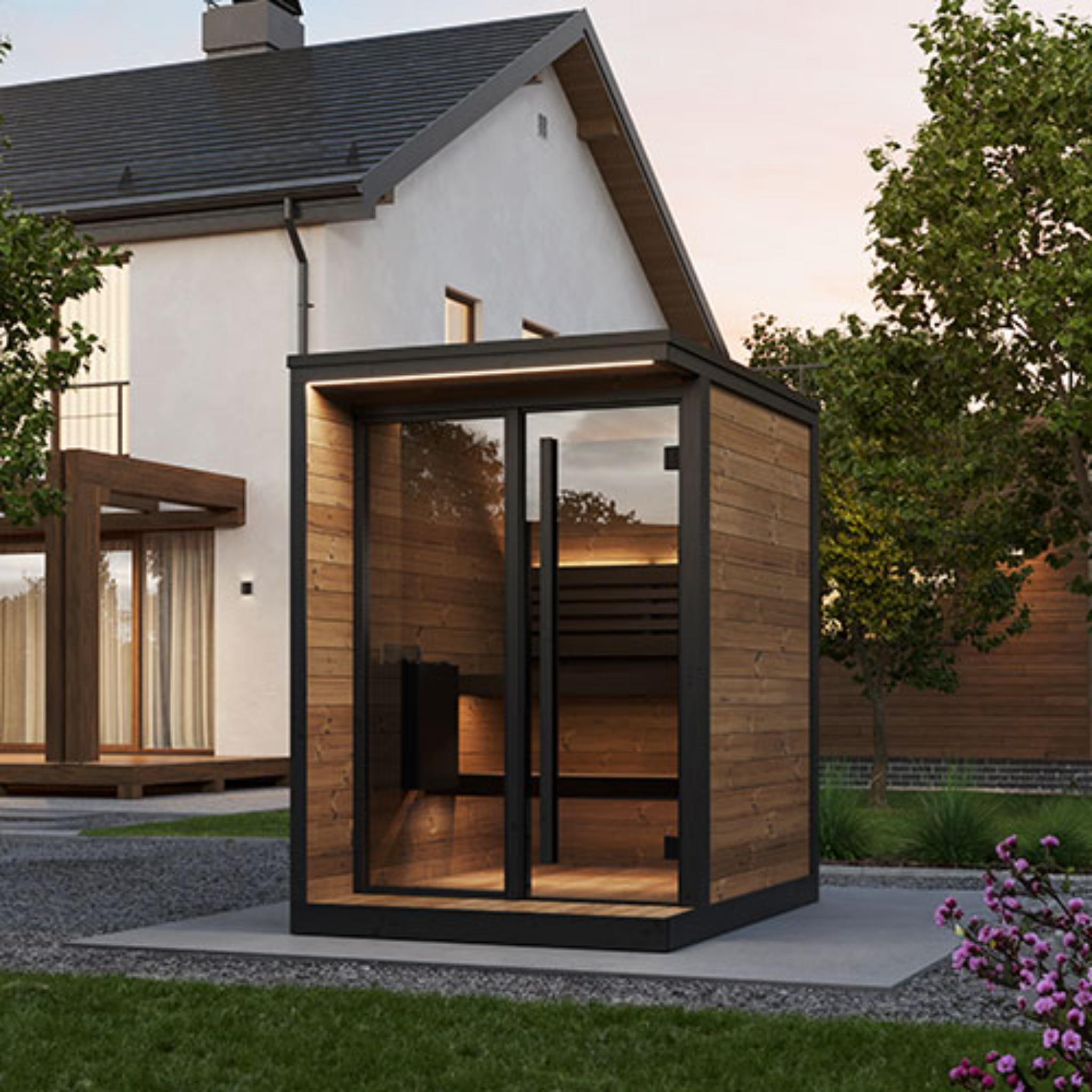 SaunaLife Model GL4 Premium Outdoor Sauna | 4 Persons